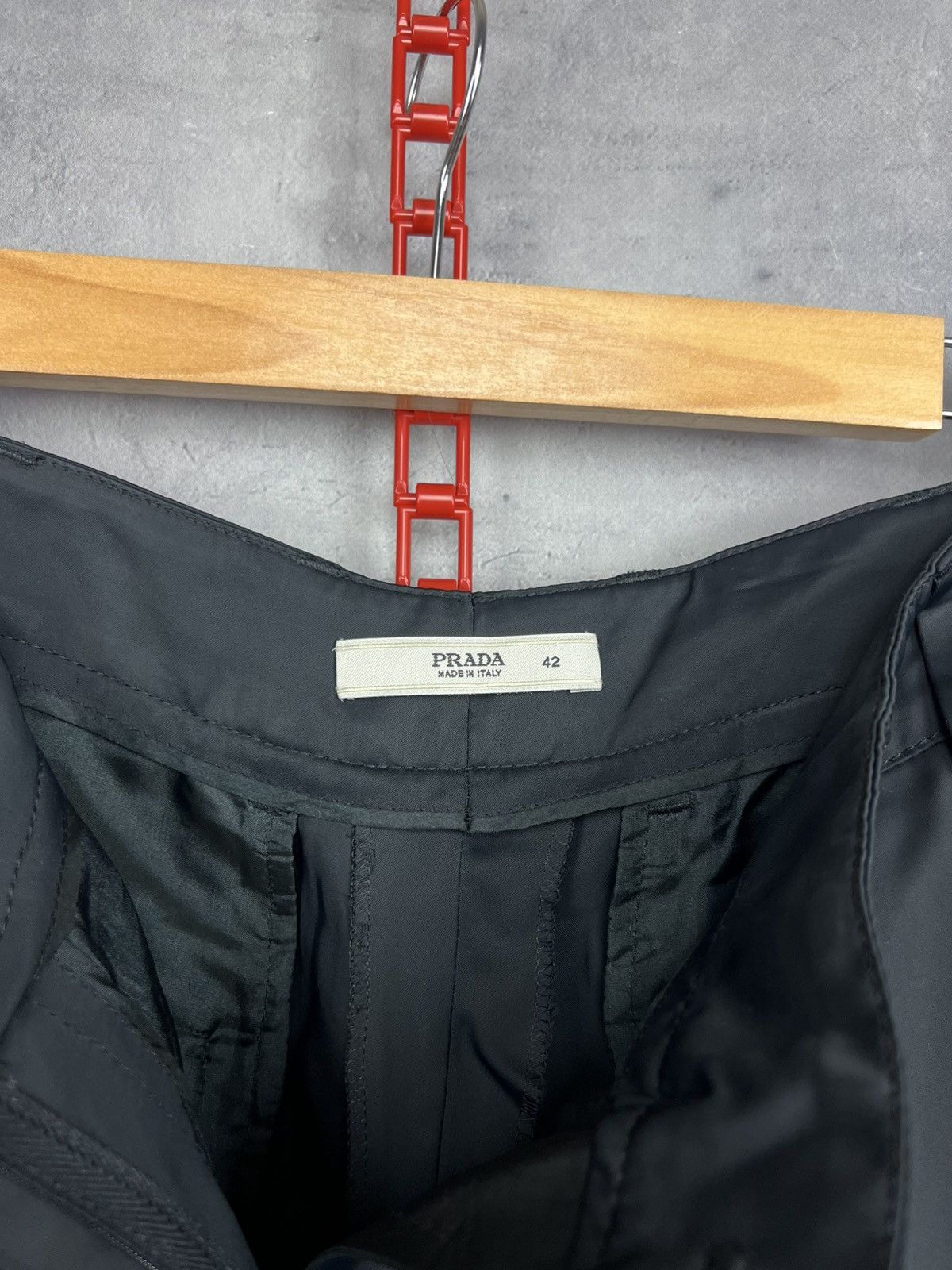 Prada Prada Milano Black Tab Viscose Women’s Pants Sz 42 Size 28" / US 6 / IT 42 - 11 Thumbnail