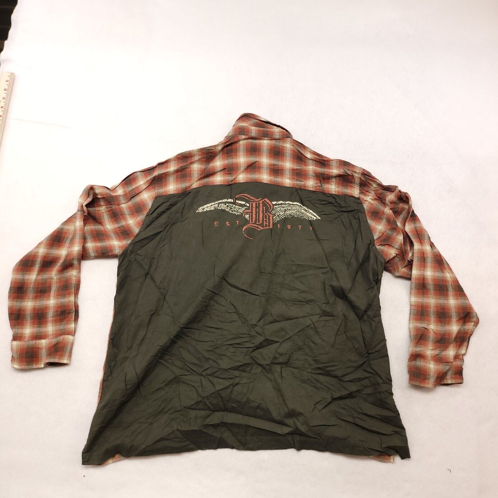 Bugle Boy Bugle Boy Jean Company Button Up Shirt Adult Men Size 2X Red Size US XXL / EU 58 / 5 - 11 Thumbnail