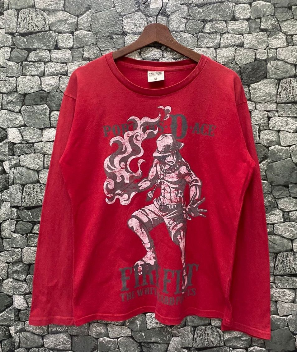 One Piece Vintage One Piece Porgas D Ace Anime Japan Tshirt Size US L / EU 52-54 / 3 - 1 Thumbnail