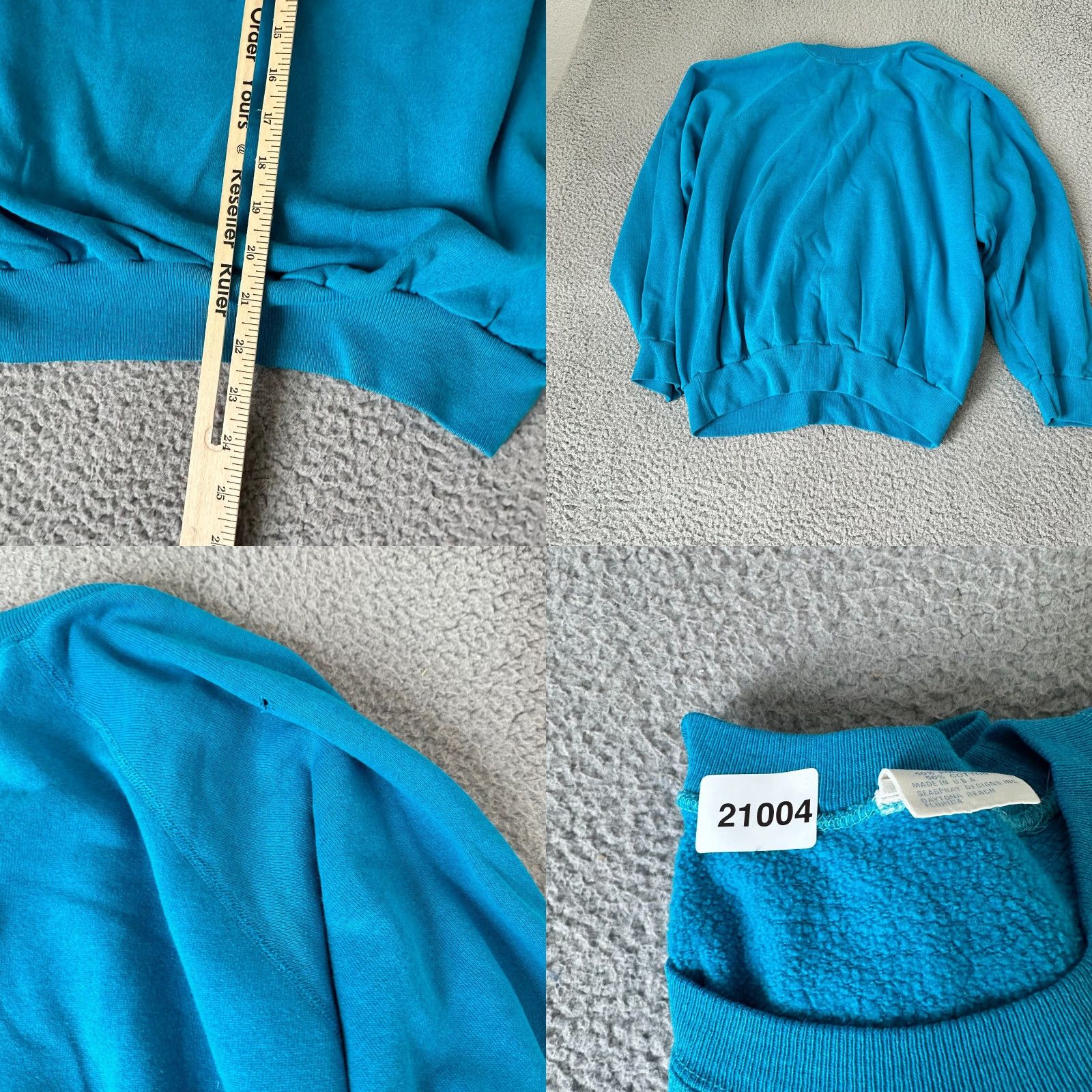 Vintage VINTAGE Seaspray Sweatshirt Mens Medium Blue Teddy Bear 90s Crew Neck Fleece Pullover Sweater Regular Size M - Blue Bear 90s Mens Size US M / EU 48-50 / 2 - 9 Thumbnail