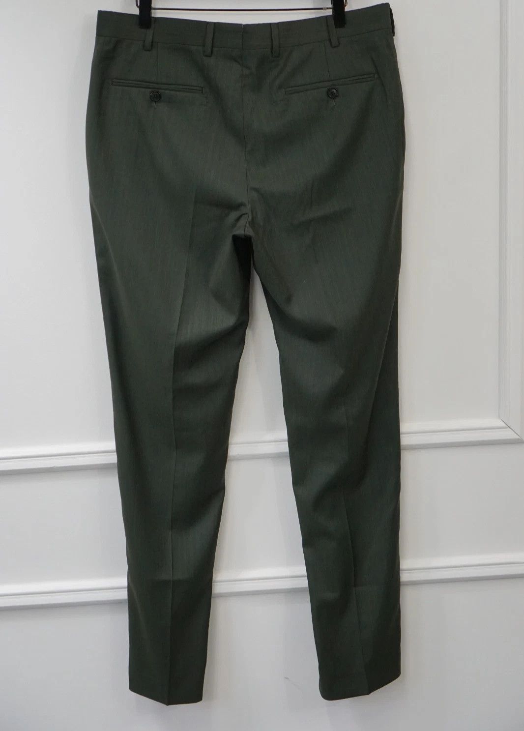 Suitsupply Men Suitsupply Pants Green Wool & Silk Brescia Size UK/US42 Size 42R - 2 Thumbnail