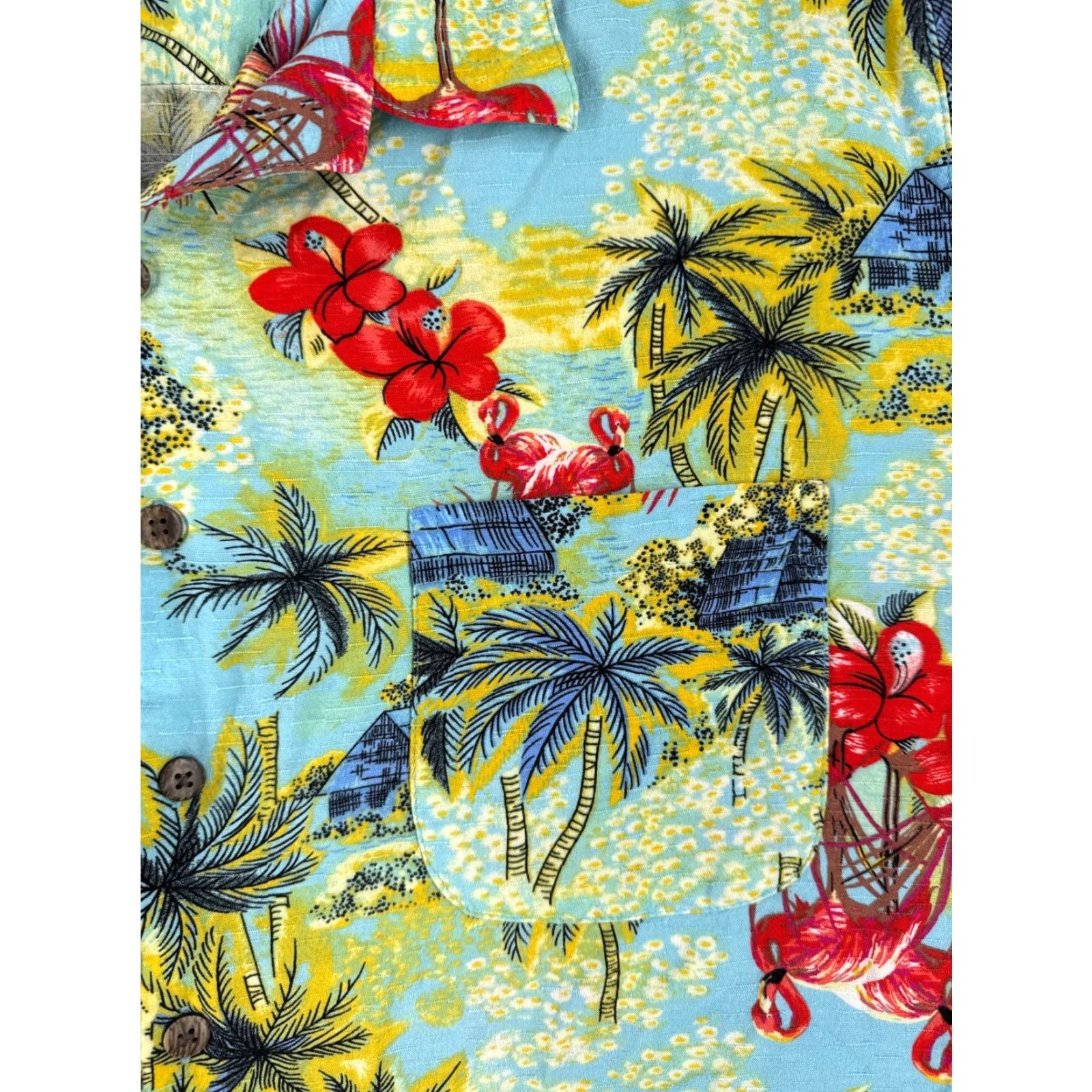 George VINTAGE George Shirt Mens 2XL Blue Floral Hawaiian Short Sleeve Button-Up Adult 2XL Mens Hawaiian Shirt Size US XXL / EU 58 / 5 - 6 Thumbnail