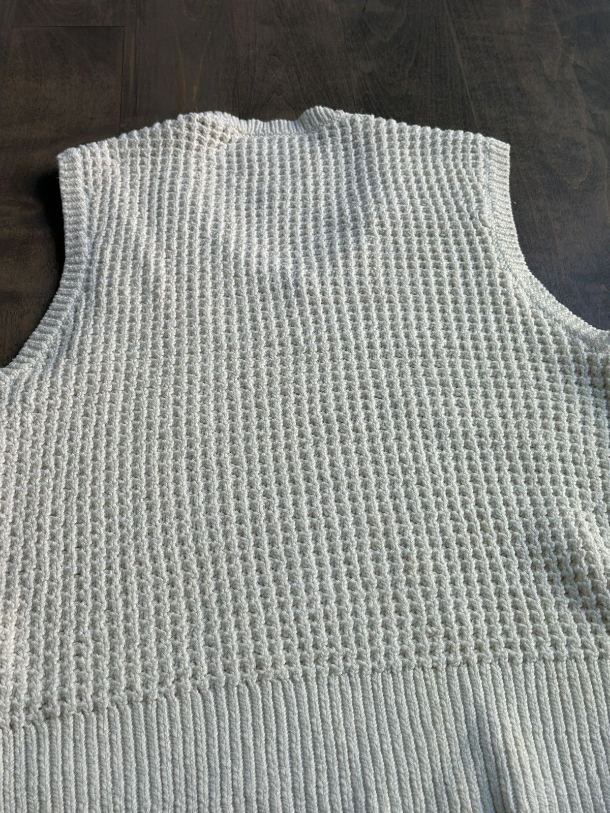 Aime Leon Dore Aime Leon Dore F/W 2023 White Knitted Vest Size US M / EU 48-50 / 2 - 11 Thumbnail