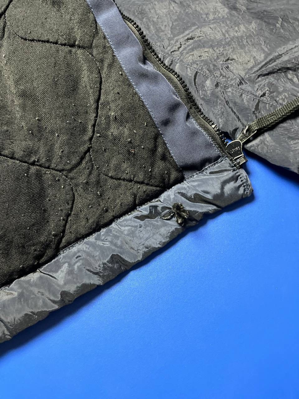 Stone Island Stone Island 2007 Navy Nylon Metal Quilted Bomber Jacket Size US M / EU 48-50 / 2 - 21 Thumbnail
