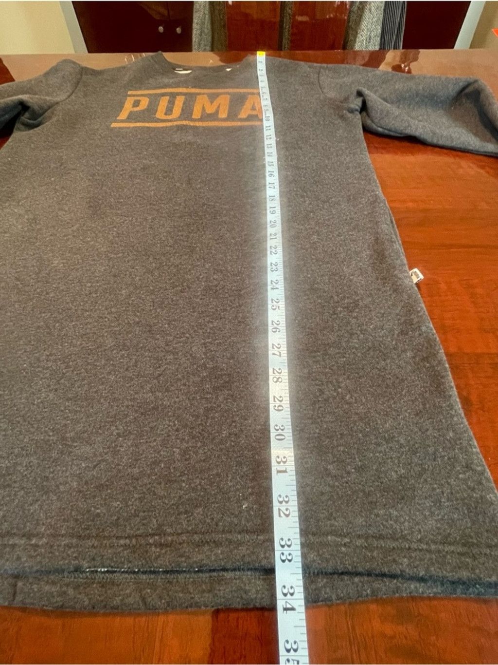 Puma Puma Athletic Fleece Sweatshirt Dress Dark L NWT Athleisure Size L / US 10 / IT 46 - 7 Thumbnail