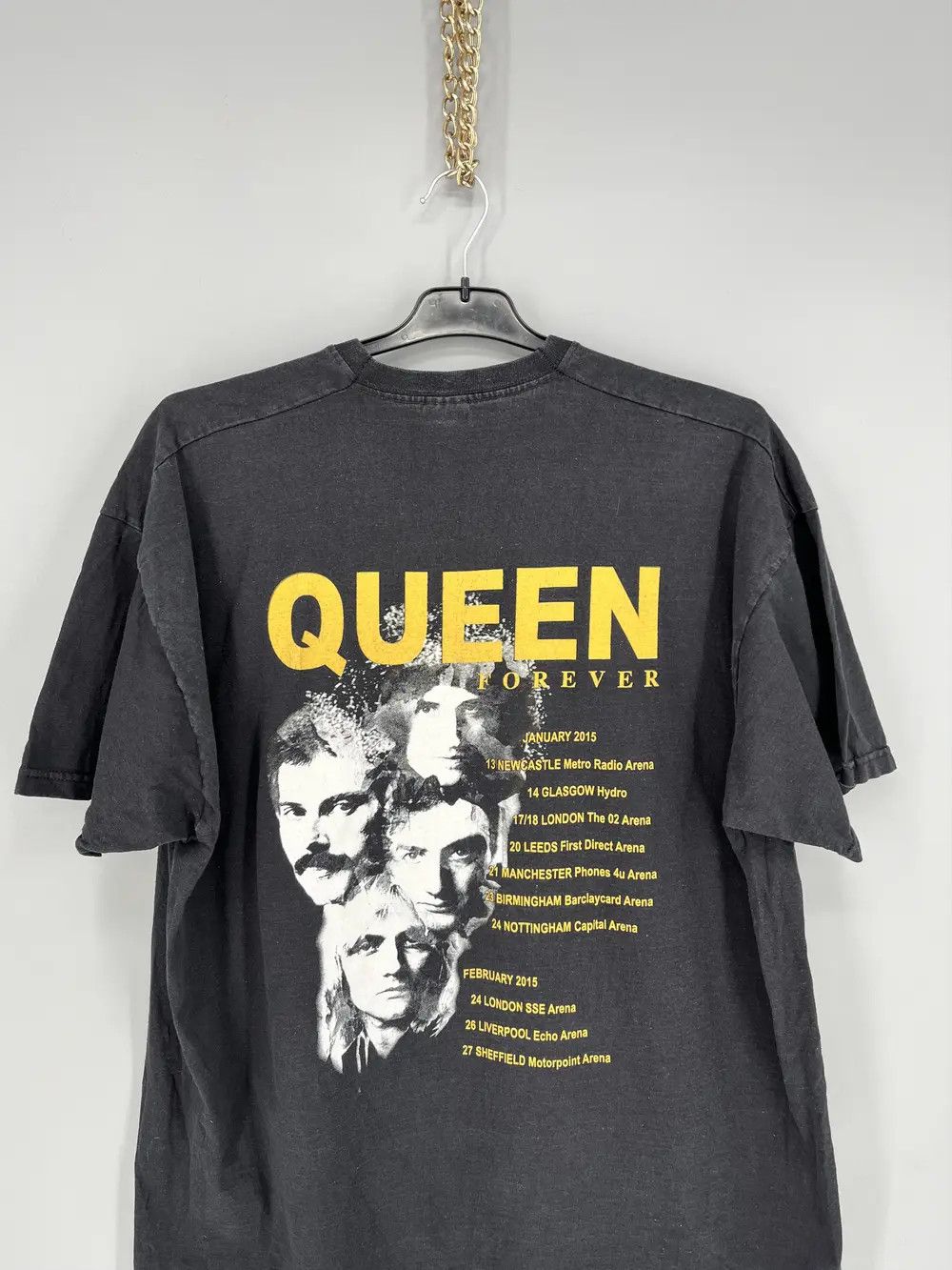 Band Tees 2014 Queen + Adam Lambert Live in Concert Tee Punk Rock Band Size US XL / EU 56 / 4 - 9 Thumbnail