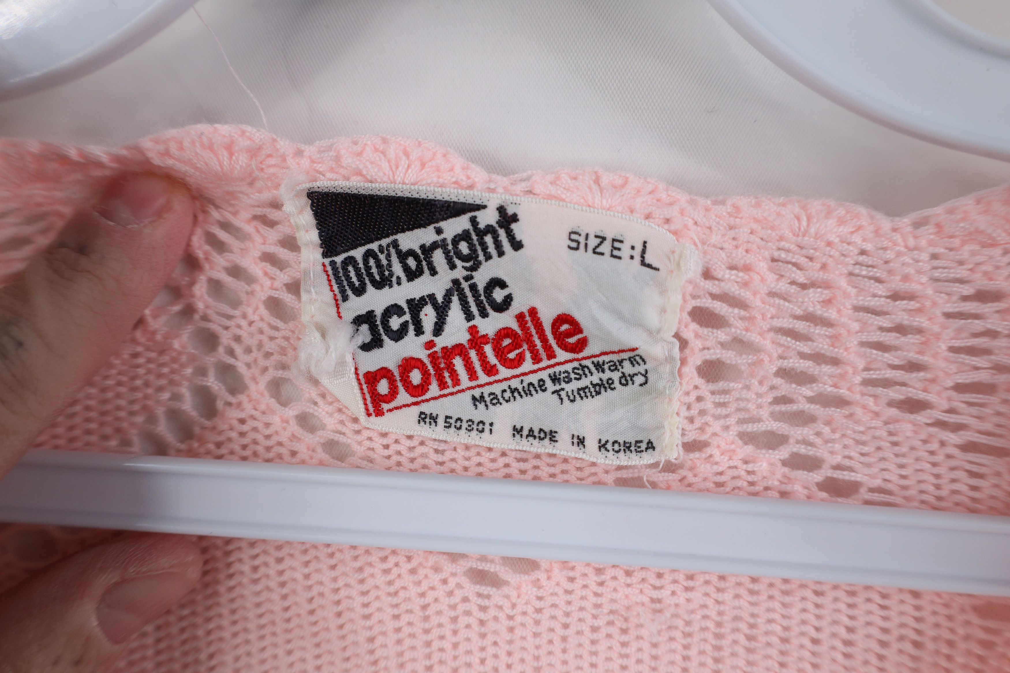 Vintage Vintage 70s Streetwear Babydoll Flared Sleeve Sweater Pink Size L / US 10 / IT 46 - 5 Thumbnail