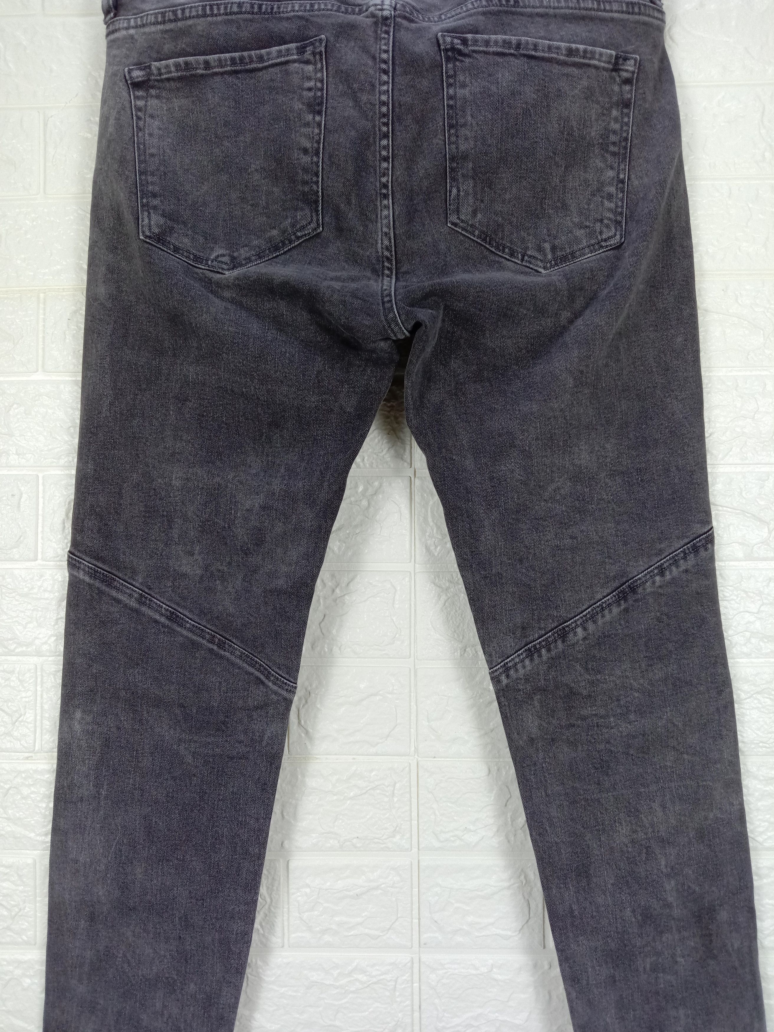 Zara Zara Skinny Biker Jeans Double Knee Denim Size US 34 / EU 50 - 7 Thumbnail