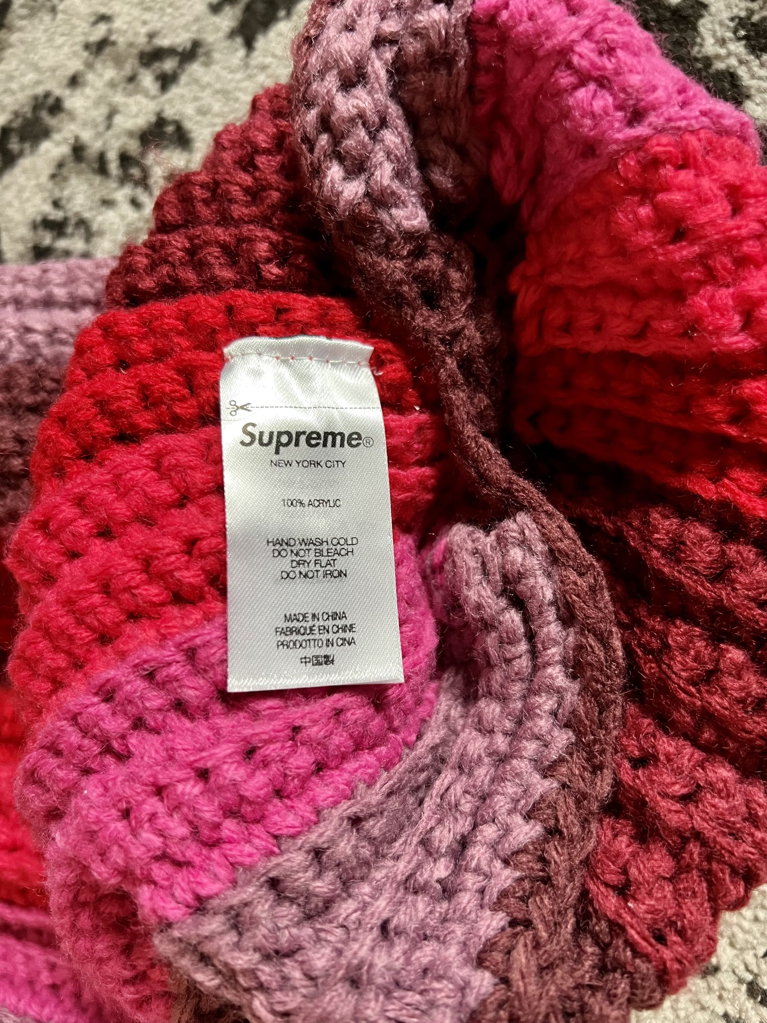 Supreme SUPREME GRADIENT CROCHET BEANIE Size ONE SIZE - 3 Thumbnail