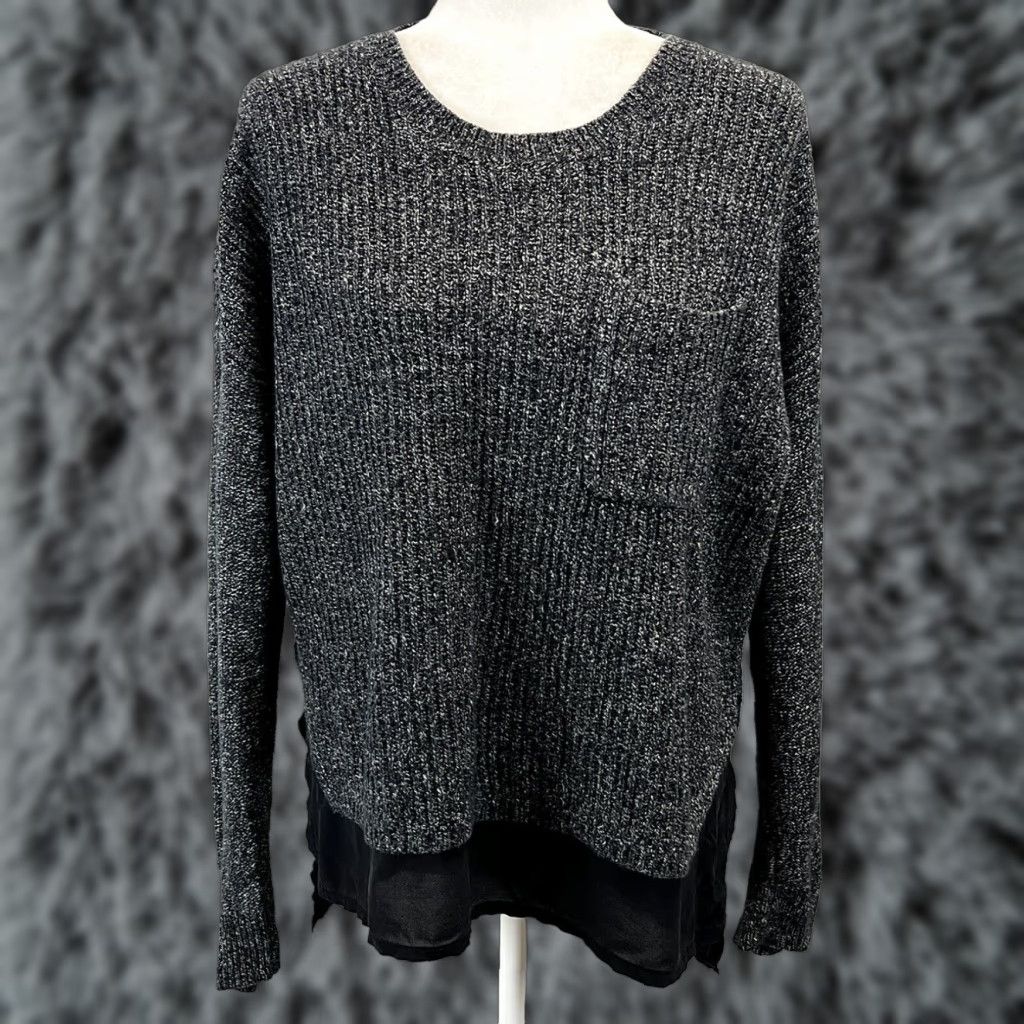 Madewell Madewell Crew Neck Pullover Sweater Adult Medium Women's Grey Black Size M / US 6-8 / IT 42-44 - 1 Thumbnail