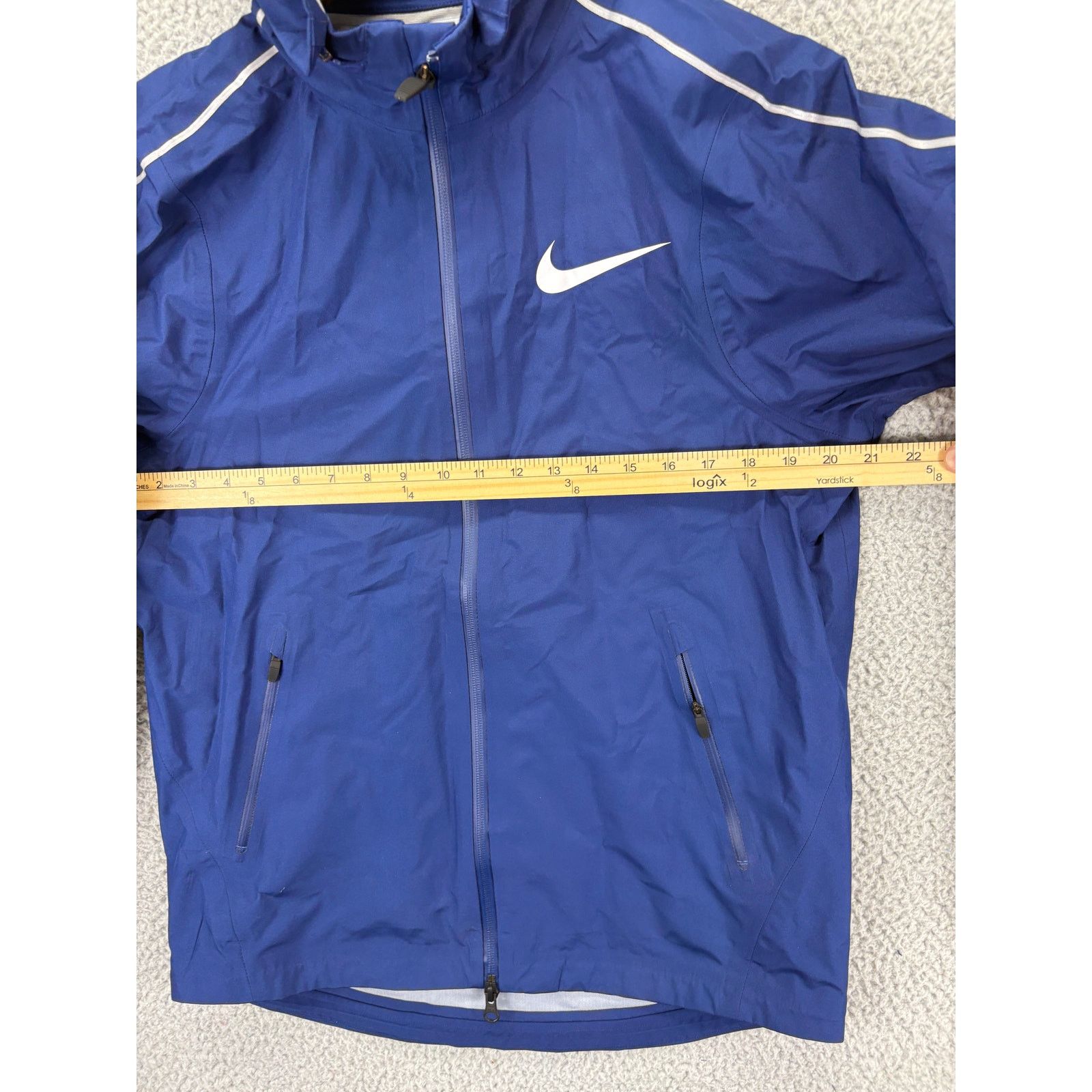 Nike Nike Pro Elite Storm Running Jacket Men S Blue Waterproof Size US S / EU 44-46 / 1 - 3 Thumbnail