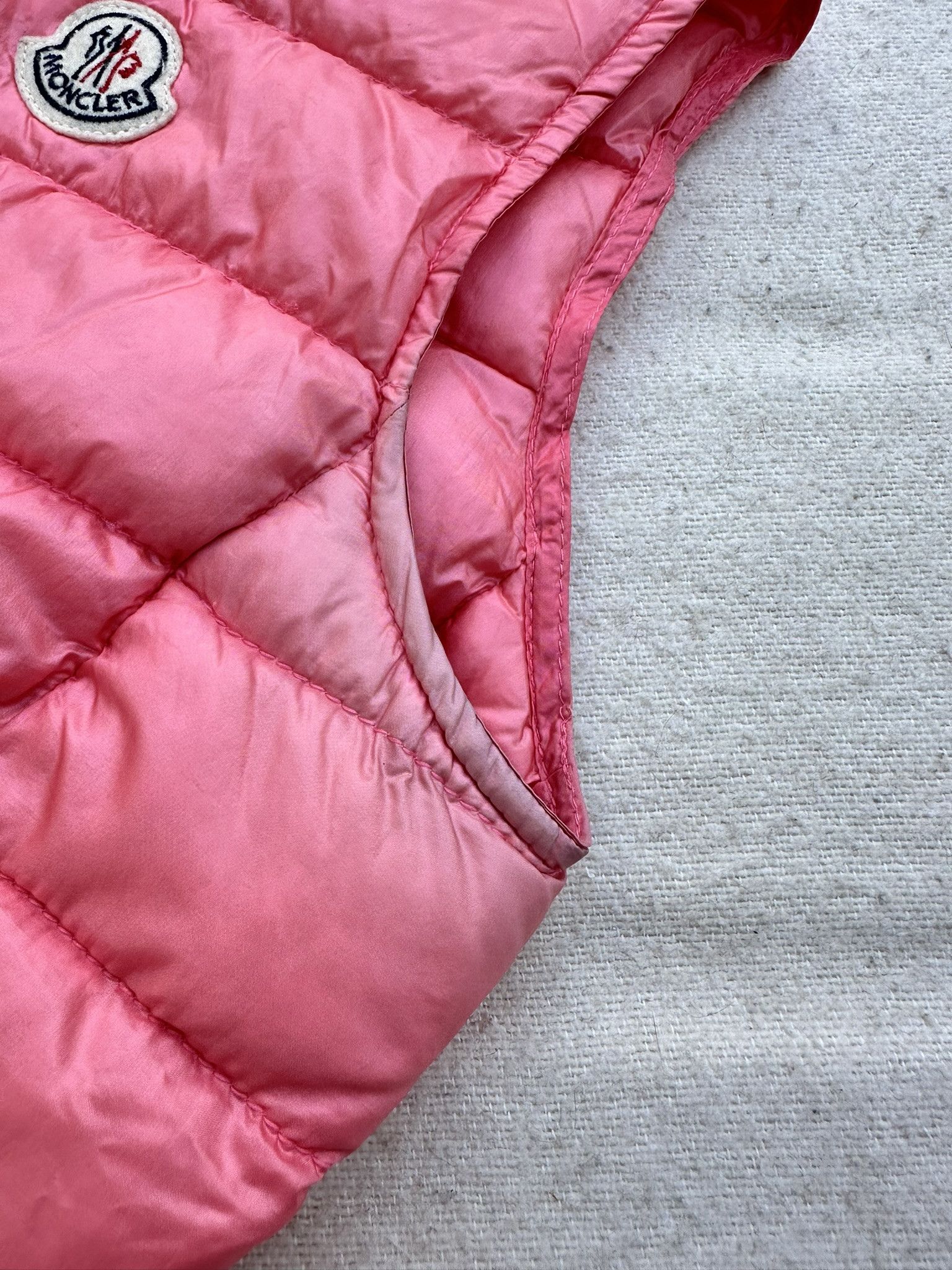 Moncler Moncler Vest Jacket Coral Pink Patch Logo Buttoned Size S / US 4 / IT 40 - 5 Thumbnail