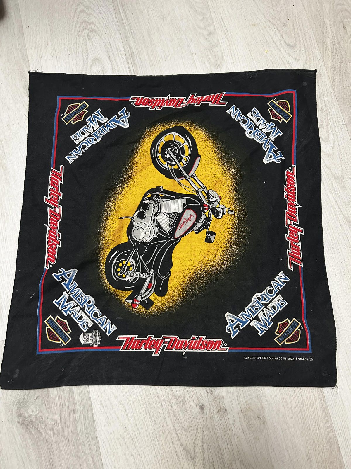 Harley Davidson Lot of 3 Vintage 90s Harley Davidson Licensed Bandanas Size ONE SIZE - 8 Thumbnail