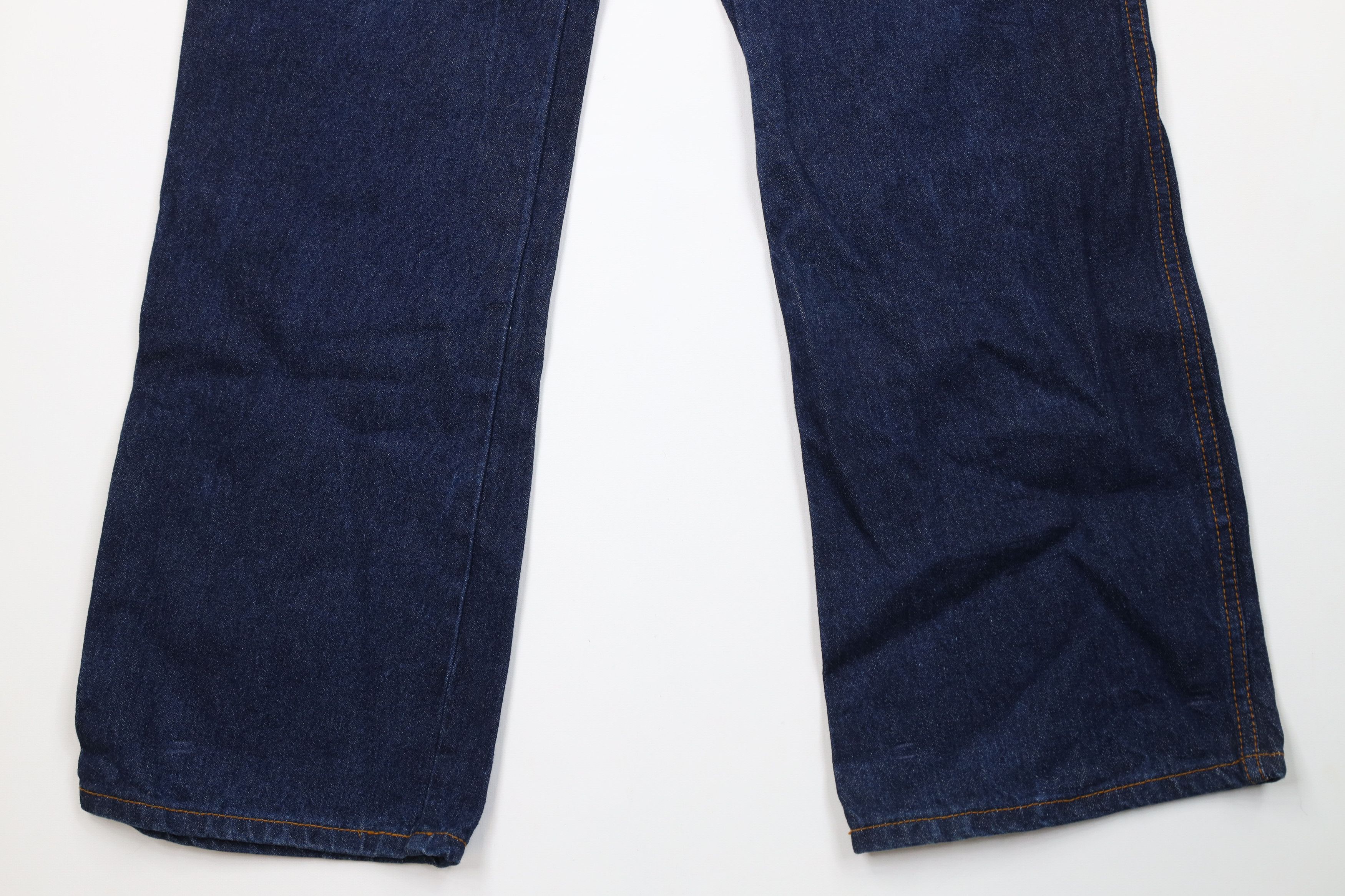 Vintage Vintage 70s Streetwear Flared Wide Leg Denim Jeans Blue USA Size US 34 / EU 50 - 4 Thumbnail
