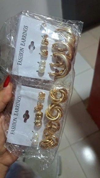 Jewelry 11 Pairs A Set Fashion Zinc Alloy Faux Pearl Size ONE SIZE - 4 Thumbnail