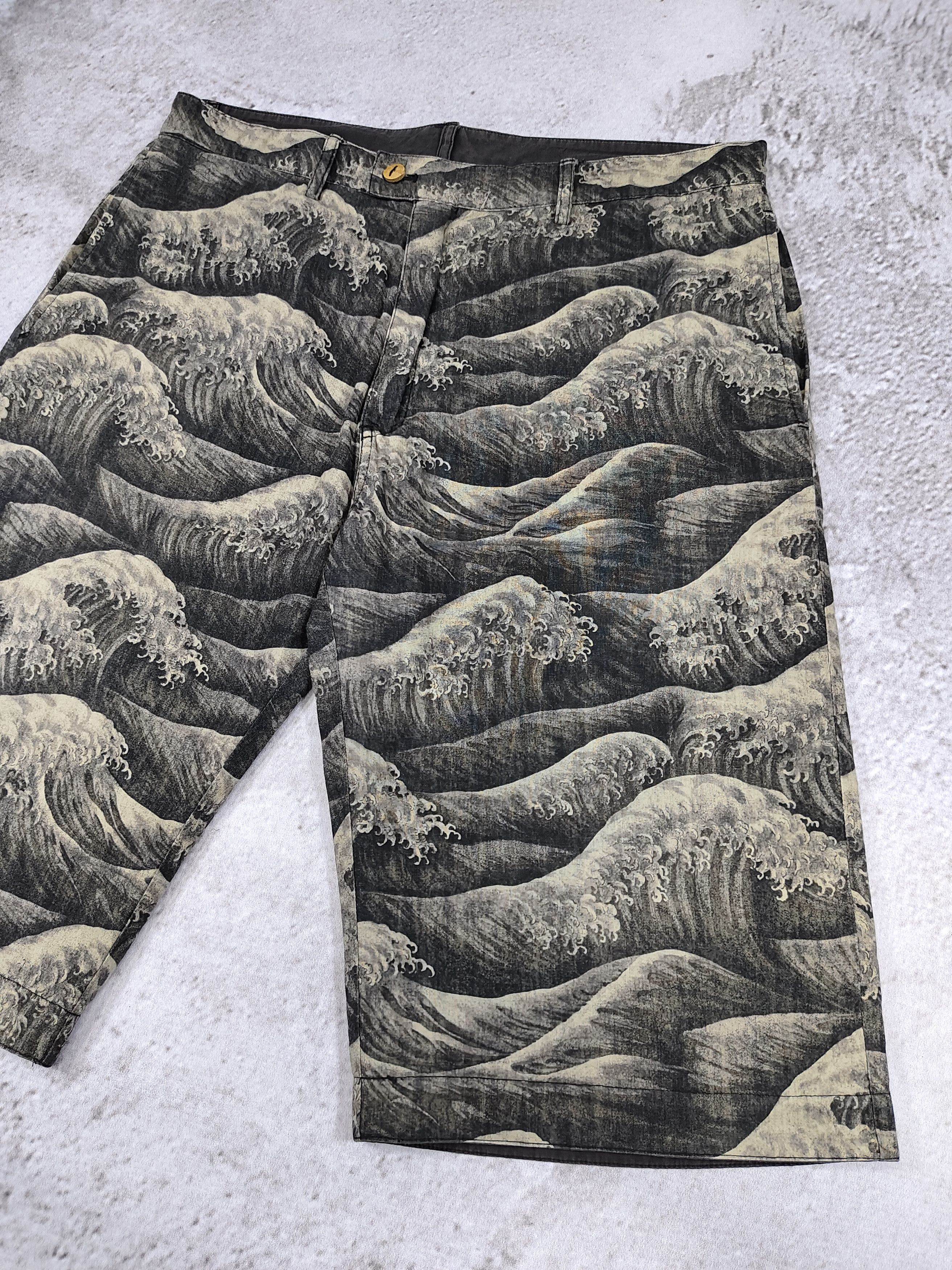 Eternal 🇯🇵 Eternal "The Great Waves off Kanagawa" Reversibel Pants Size US 34 / EU 50 - 3 Thumbnail