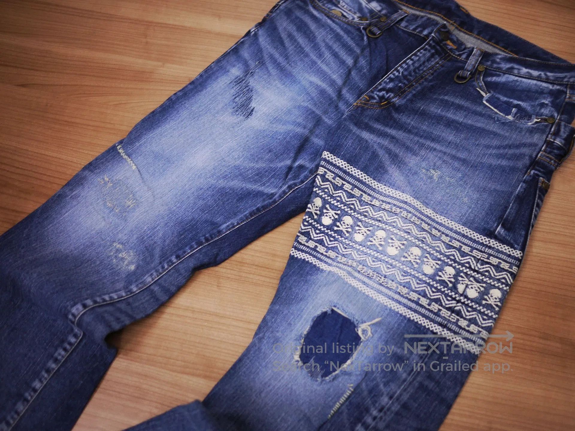 Mastermind Japan mastermind japan denim pants with unique design. Size US 32 / EU 48 - 3 Thumbnail