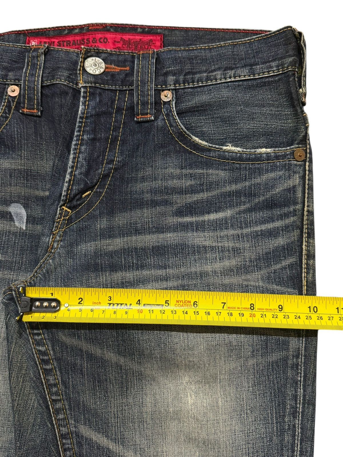 Levi's Vintage Clothing Vintage 90s Levis 506 Blue Wash Faded Distressed Straight Size US 31 - 12 Thumbnail
