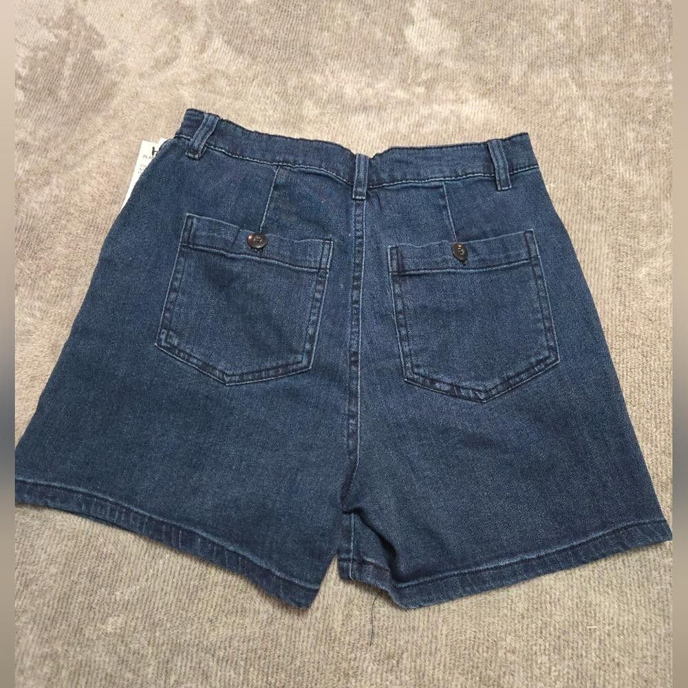 Designer Black Tape Shorts Size 27" / US 4 / IT 40 - 2 Thumbnail