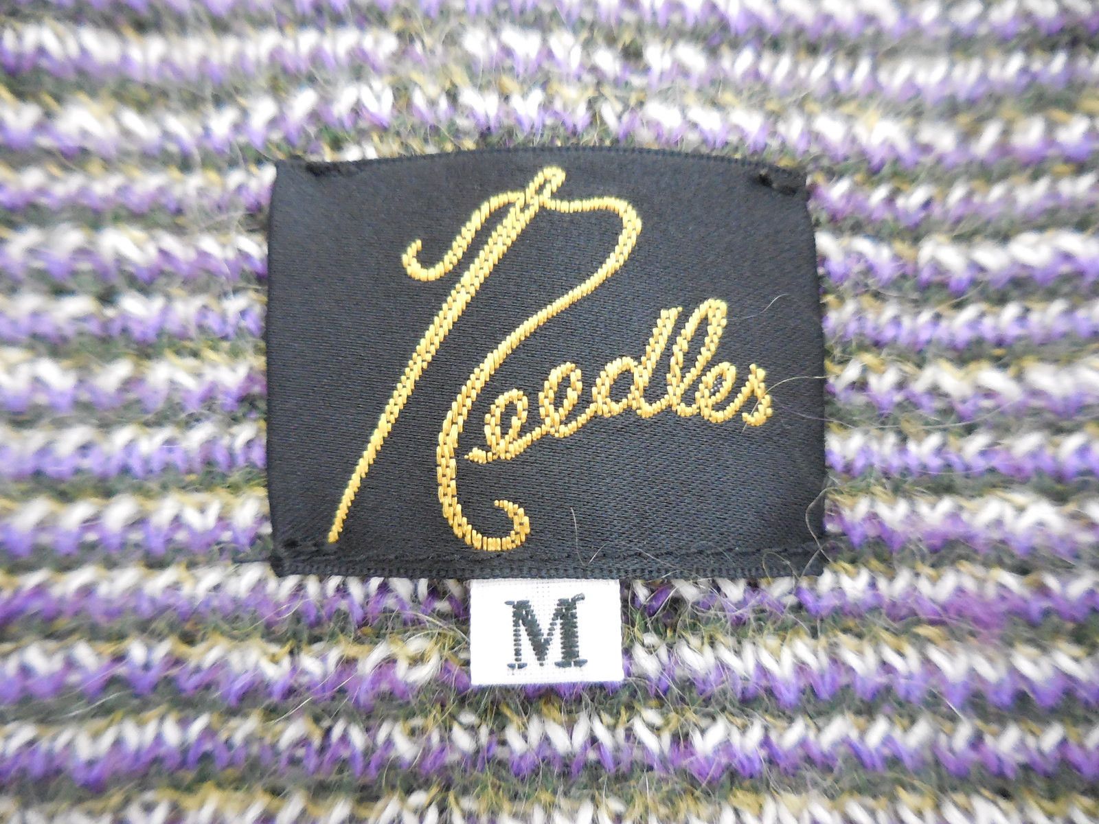 Needles Sweater Checkered Mohair Cardigan Green Size US M / EU 48-50 / 2 - 4 Thumbnail