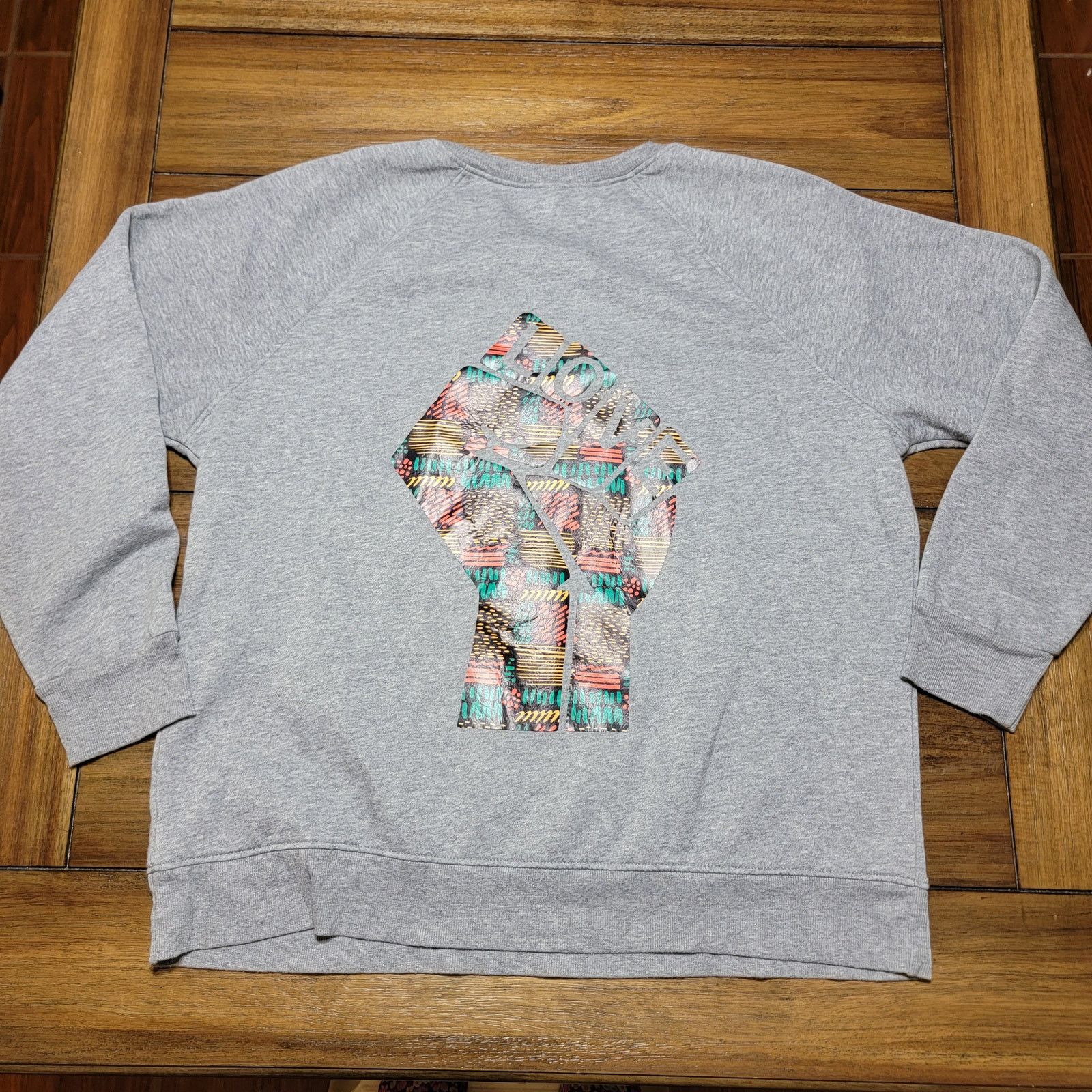 Other Unite Fist Ls Sweatshirt (Time And Tru) "Love" - XXL (20) Size XXL / US 16-18 / IT 52-54 - 2 Thumbnail
