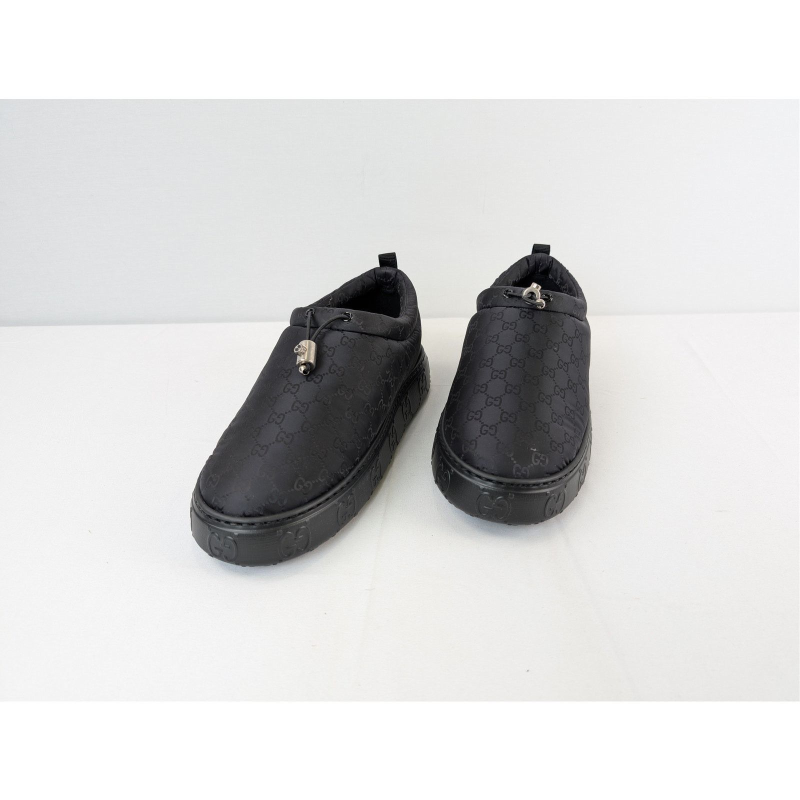 Gucci o1rshd1 M Nut Nylon Moccasin Shoes in Black Size US 10.5 / EU 43-44 - 8 Thumbnail