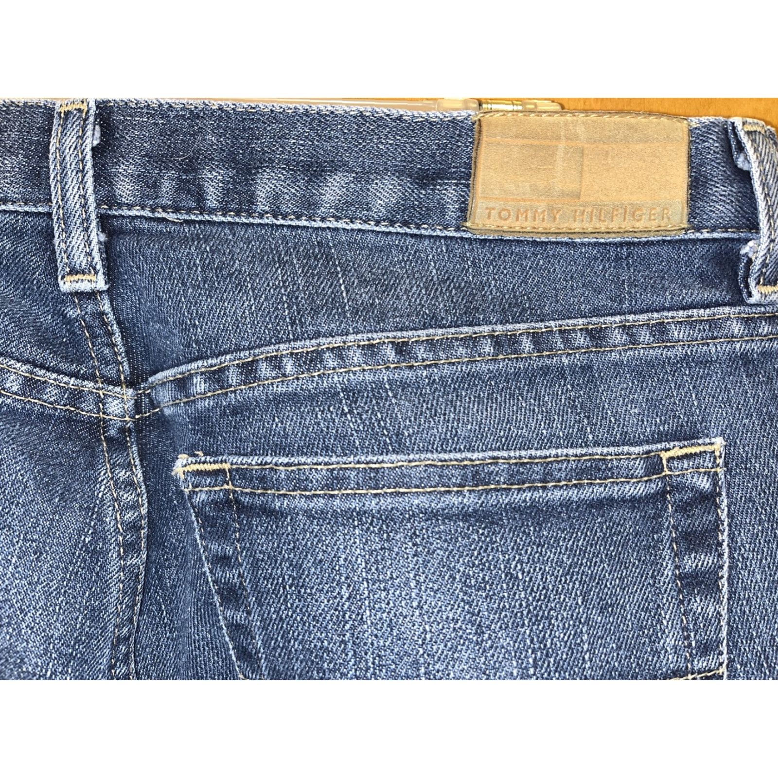 Tommy Hilfiger VINTAGE Tommy Hilfiger Women’s Jeans Size 10 Bootcut Denim 90s Biker Grunge Blue Size 32" / US 10 / IT 46 - 5 Thumbnail
