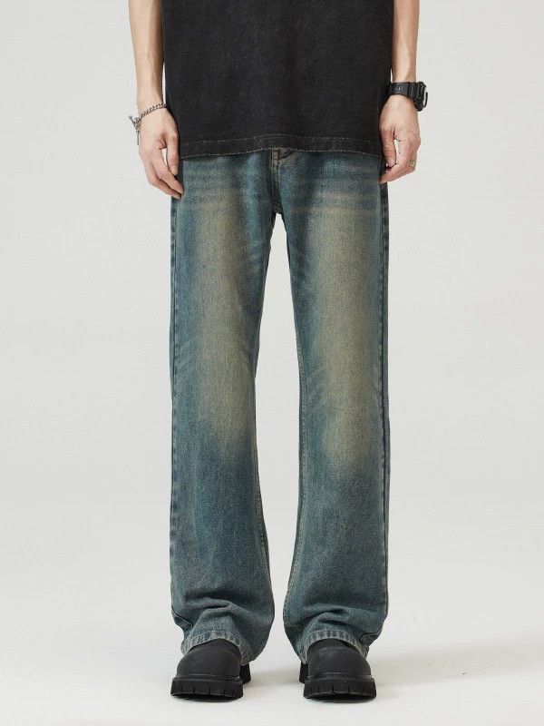 Vintage Men's distressed American vintage washed loose bootcut jeans Size US 32 / EU 48 - 2 Thumbnail