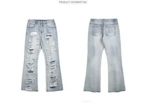Jean Ripped Jeans Wide Leg Size US 32 / EU 48 - 4 Thumbnail