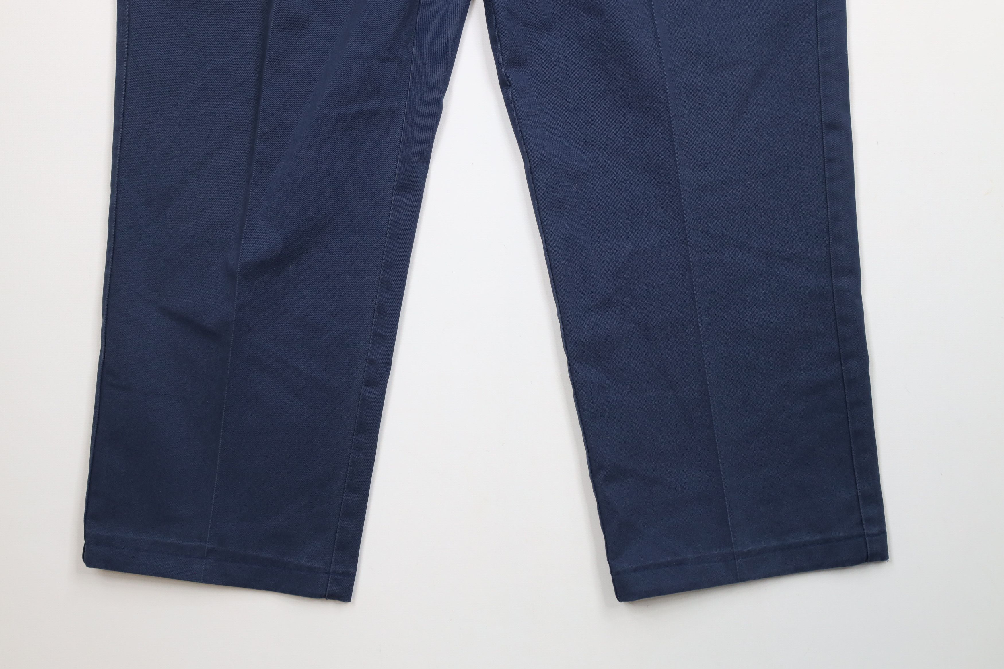 Orvis × Vintage Vintage Orvis Wide Leg Chino Pants Trousers Blue Cotton Size US 40 / EU 56 - 4 Thumbnail