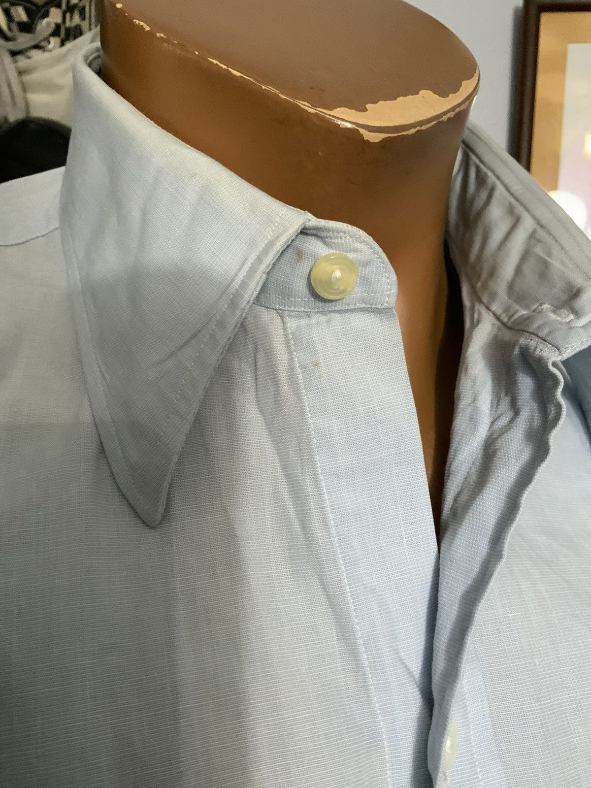 Vintage Vintage 60s 70s Madelios Paris Button Front Mens Dress Shirt Size US M / EU 48-50 / 2 - 8 Thumbnail