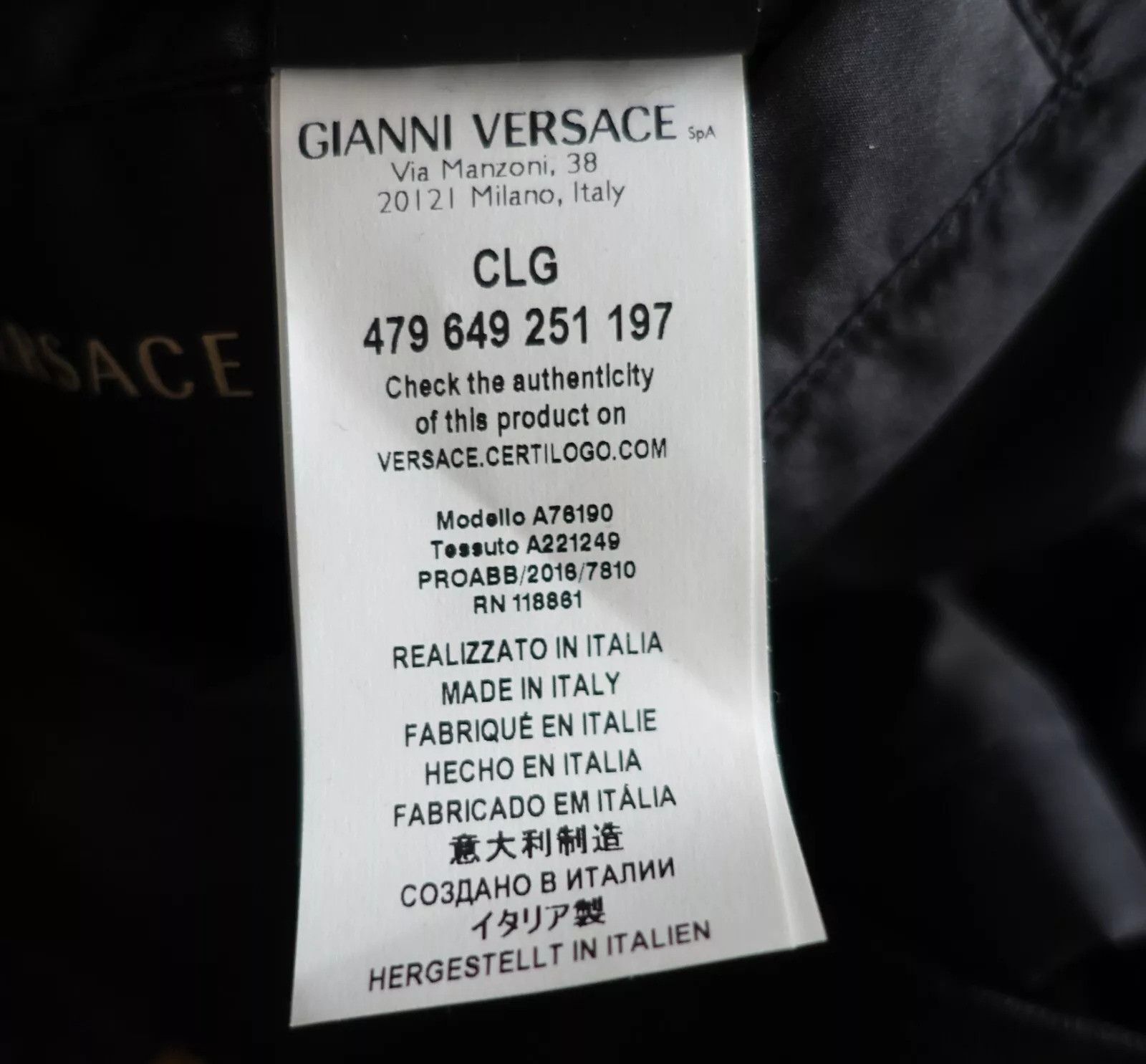 Versace VERSACE JACKET LOGO MEDUSA Size US L / EU 52-54 / 3 - 12 Thumbnail