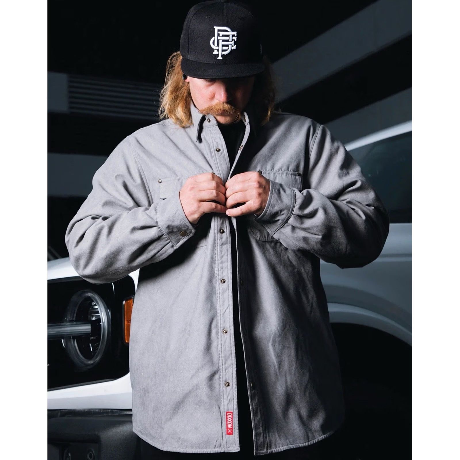 Vintage DIXXON Keystone Suede Jacket - Gray - 3XL - Faux Suede Flannel Lined - Western - Regular Fit - Jacket Size US XXL / EU 58 / 5 - 3 Thumbnail