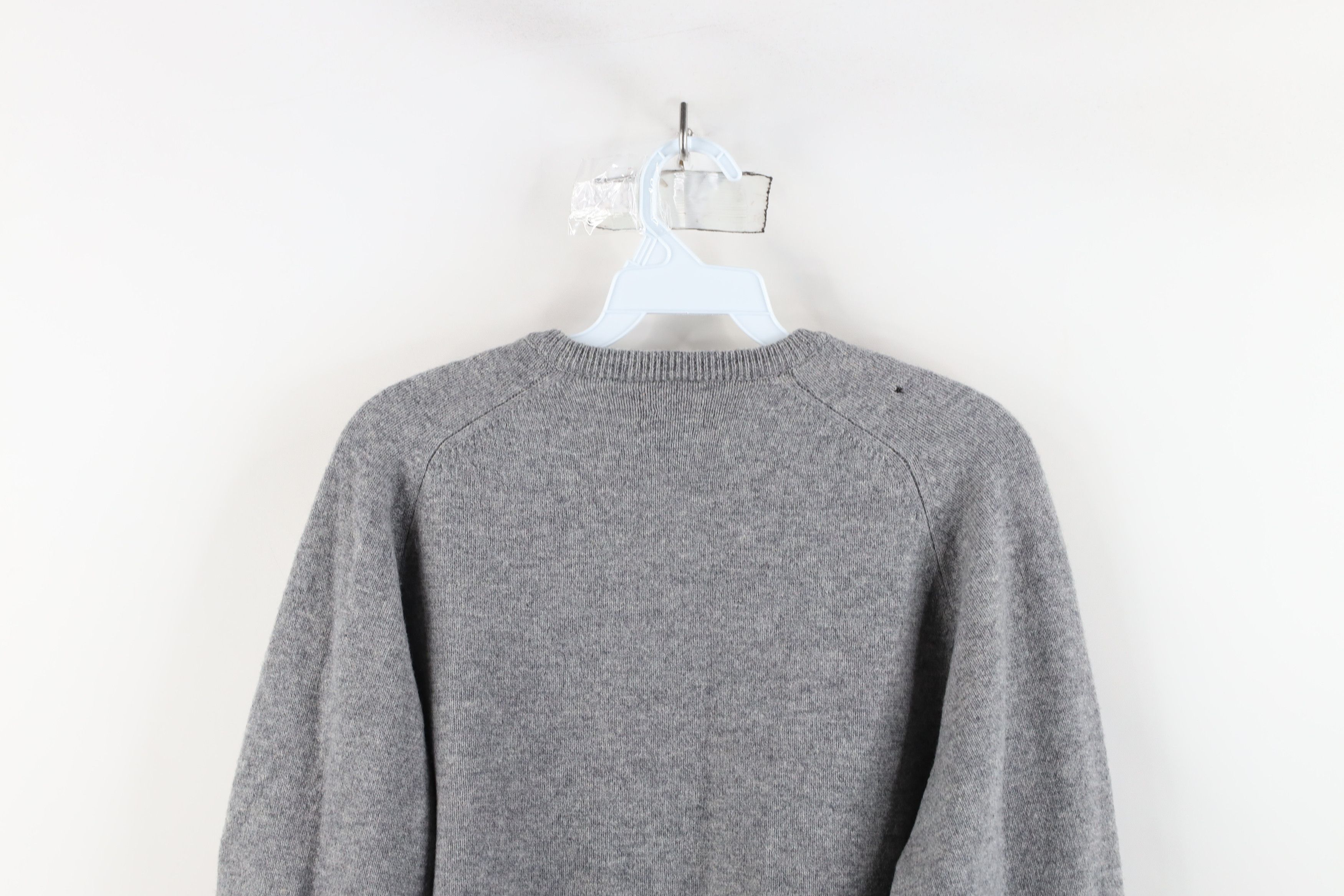 Vintage Vintage 60s Streetwear Lambswool Knit V-Neck Sweater Gray Size US XXL / EU 58 / 5 - 9 Thumbnail