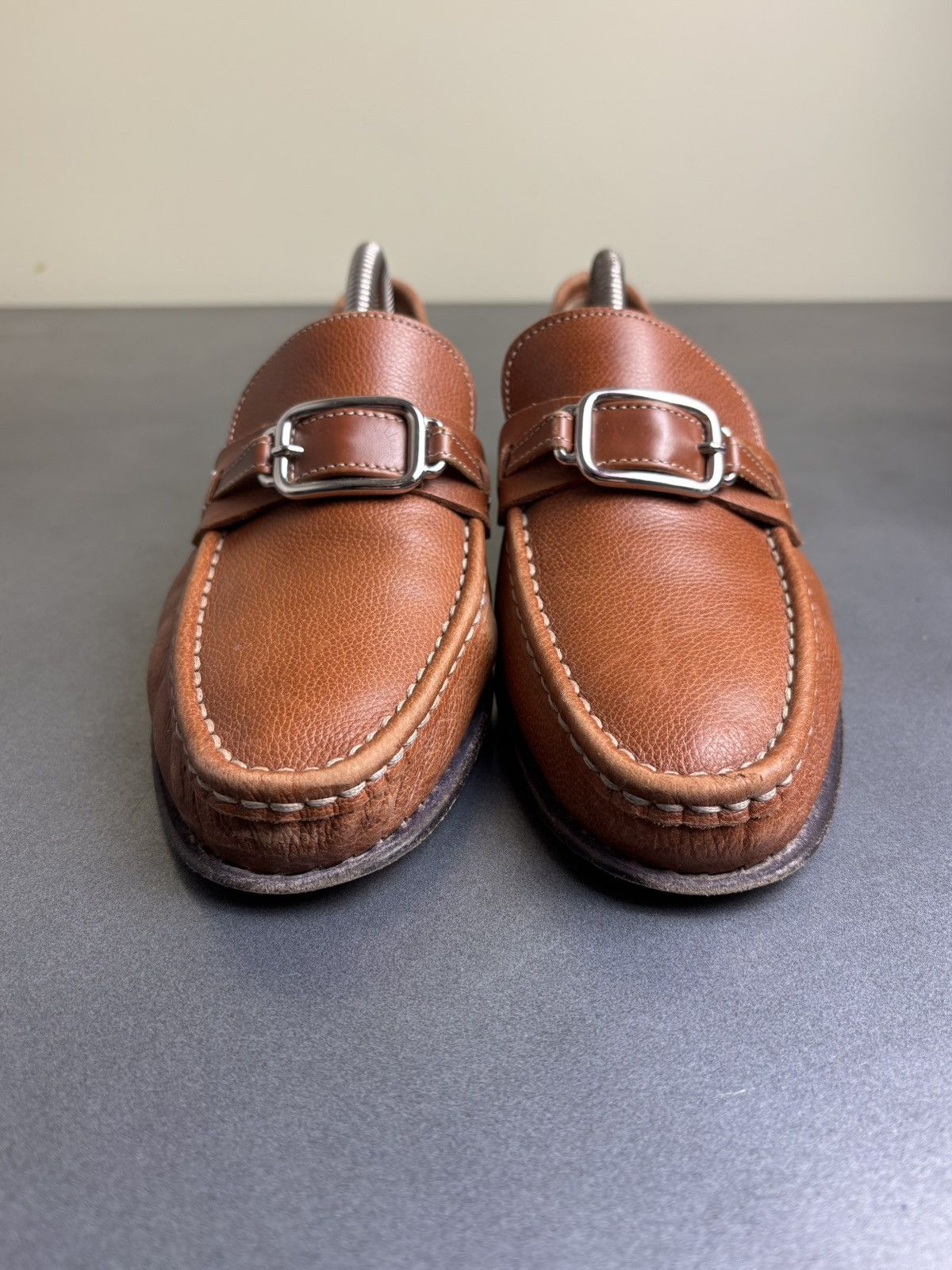 Cole Haan × Leather × Vintage Vintage Horsebit Loafers Brown Leather Penny Loafer Slip On Size US 8 / IT 38 - 5 Thumbnail