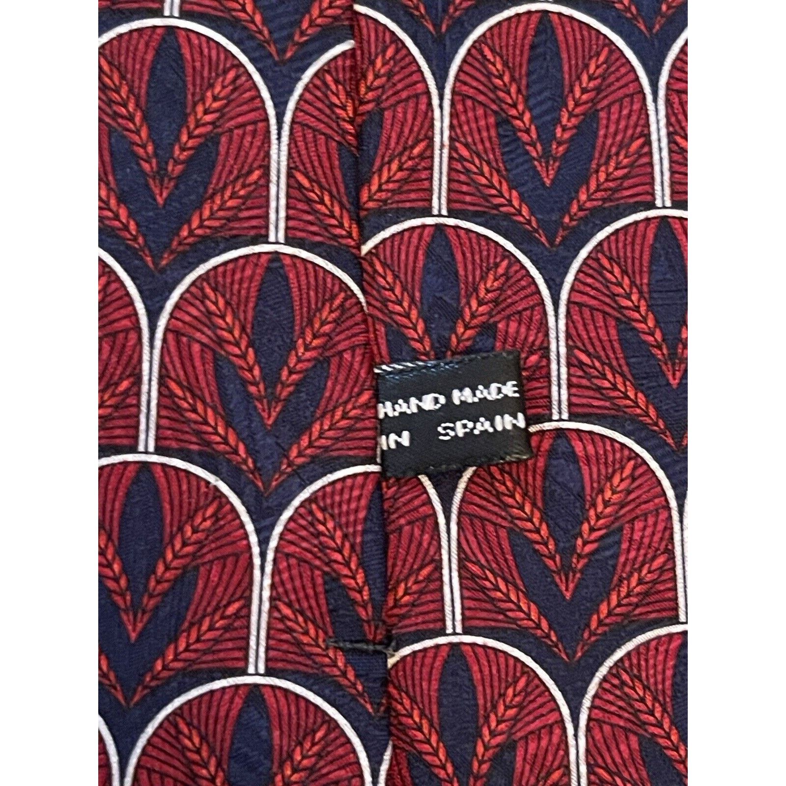 & Other Stories Fumagalli’s Red Blue 100% Silk Men’s Neck Tie Made In Spain Size ONE SIZE - 9 Thumbnail