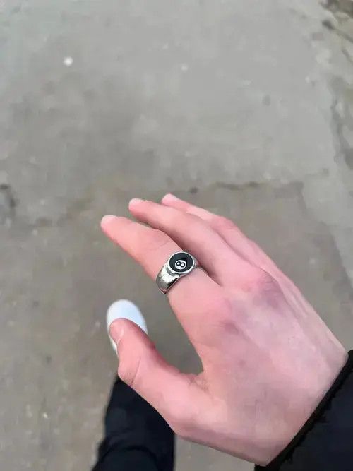Other Number 8 Black Billiard Adjustable Ring Size ONE SIZE - 4 Thumbnail