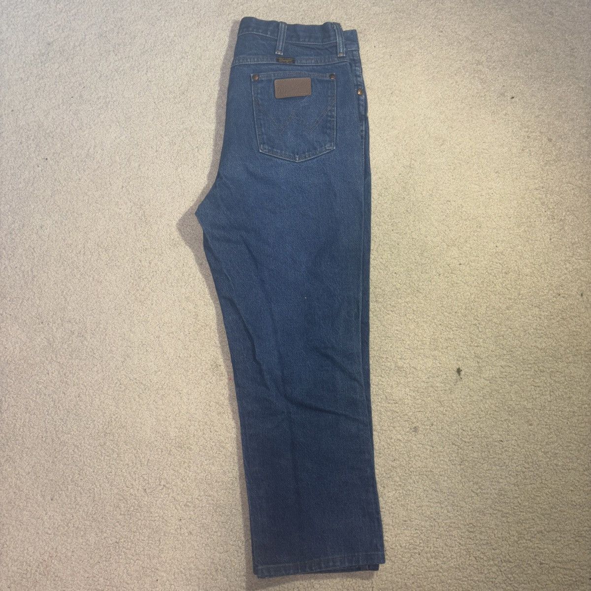 Vintage × Wrangler Wrangler 936DEN Men’s 36x34 Straight Leg Denim Jeans Vintage Size US 36 / EU 52 - 2 Thumbnail