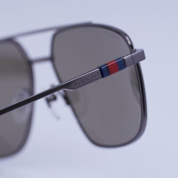 Gucci 🕶️ New Gucci GG1676S 003 Sunglasses - Shiny Dark Ruthenium Size ONE SIZE - 5 Thumbnail