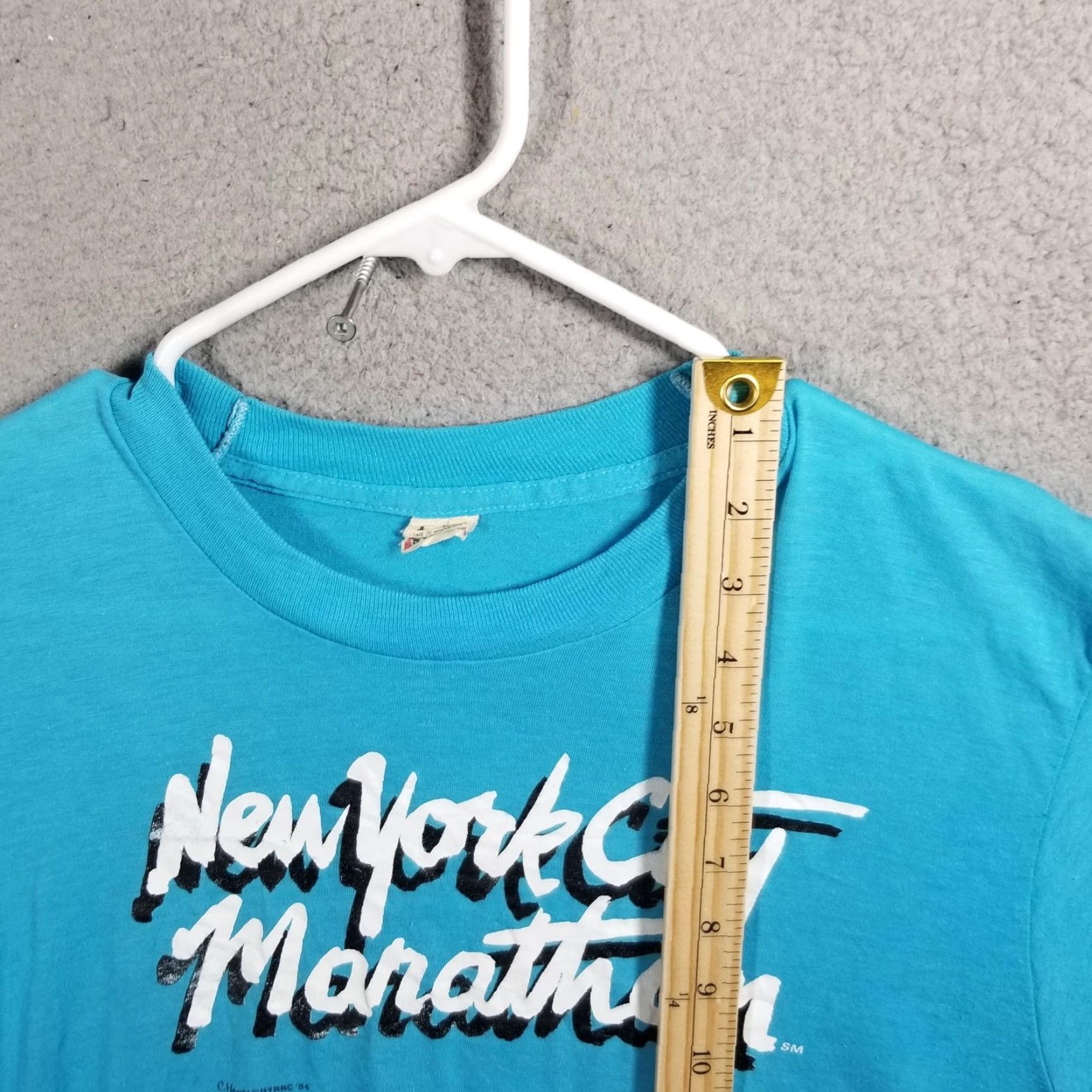 Vintage VINTAGE Screen Stars New York City Marathon Shirt Mens Large Blue Tee USA Shirt Size US L / EU 52-54 / 3 - 4 Thumbnail