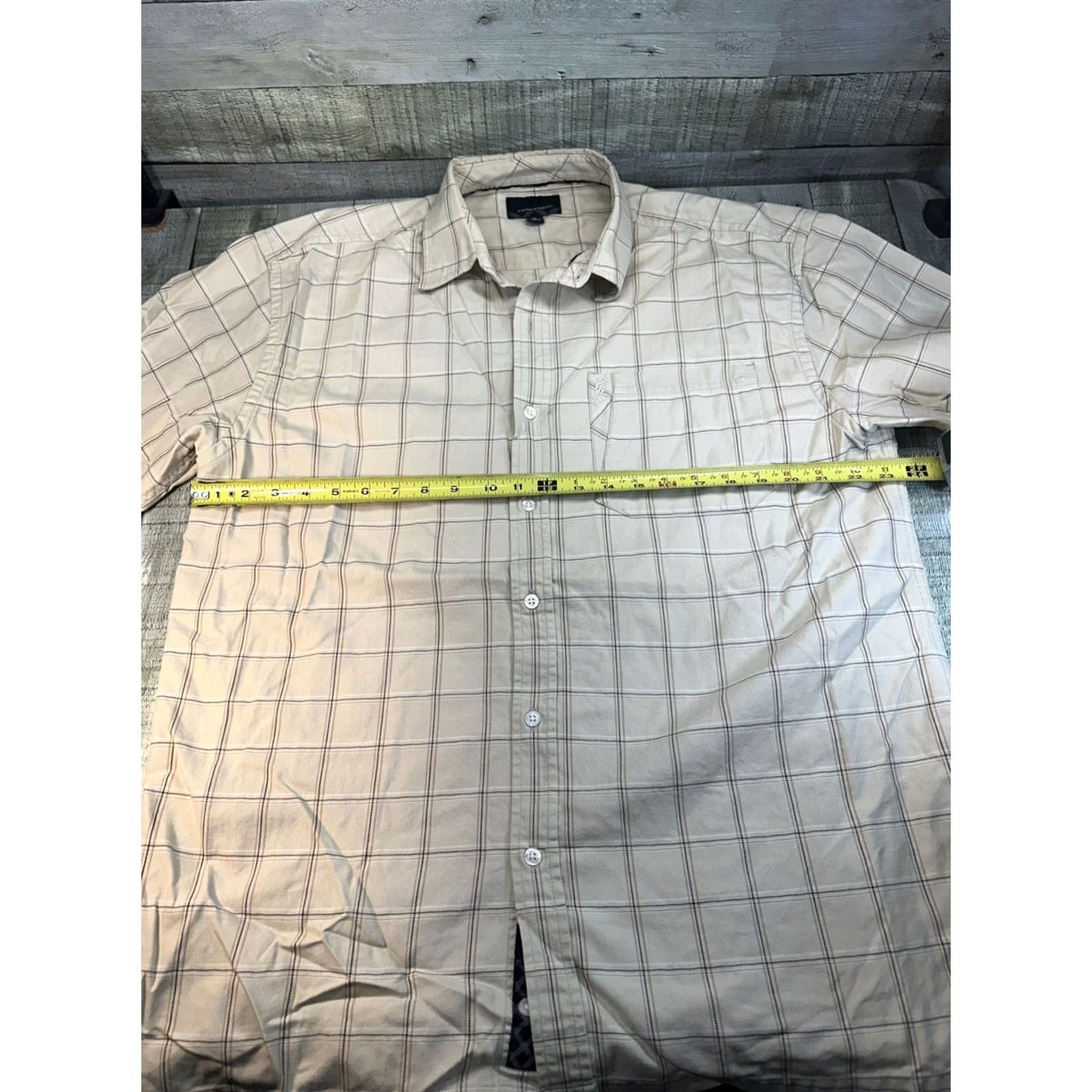 Phat Farm VINTAGE Phat Farm Button-Up Shirt Short Sleeve XL Brown Striped 90s Men Size US 36 / EU 52 - 3 Thumbnail