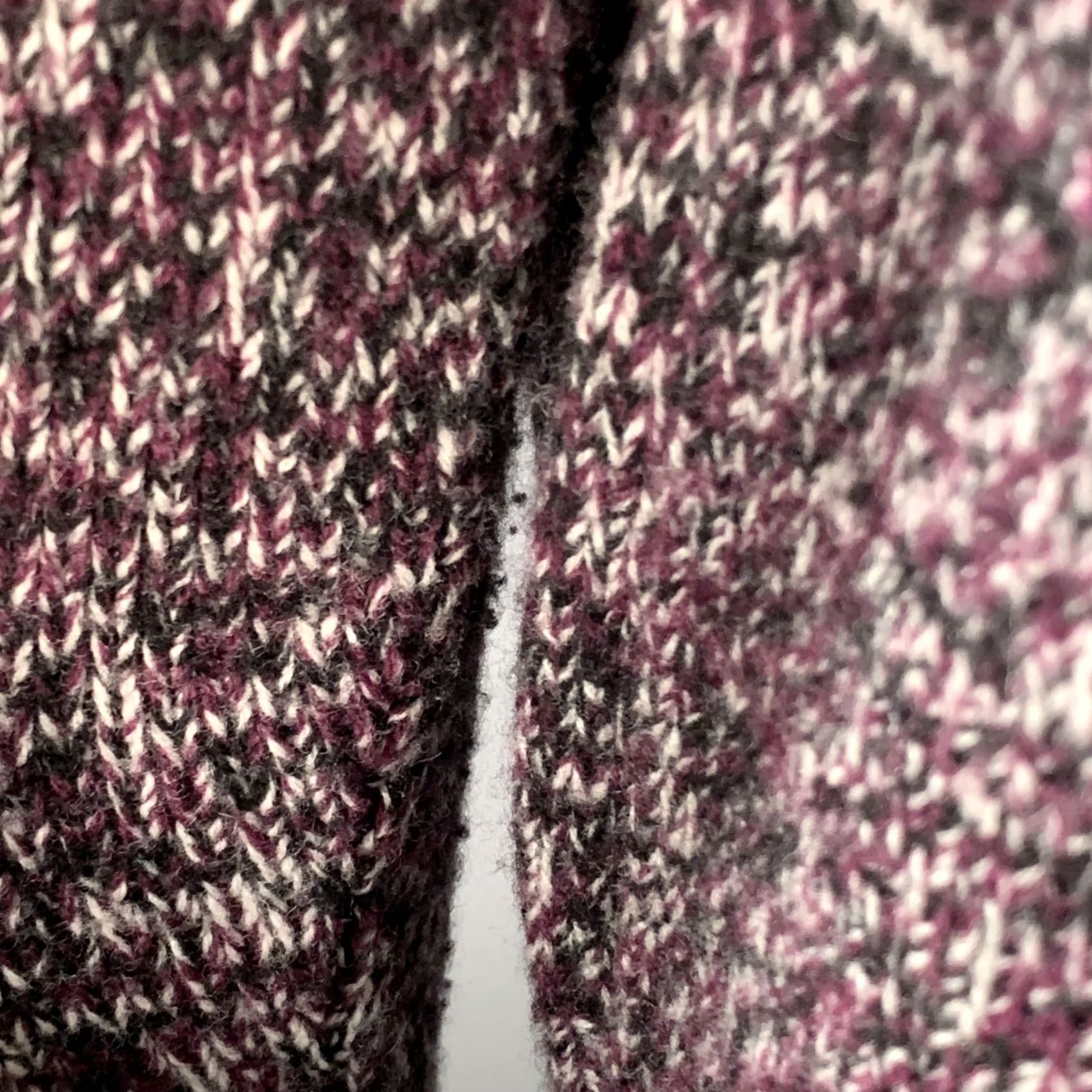 Jil Sander JIL SANDER Size XL Purple Black White Wool Melange Boxy Sweater Size XL / US 12-14 / IT 48-50 - 7 Thumbnail