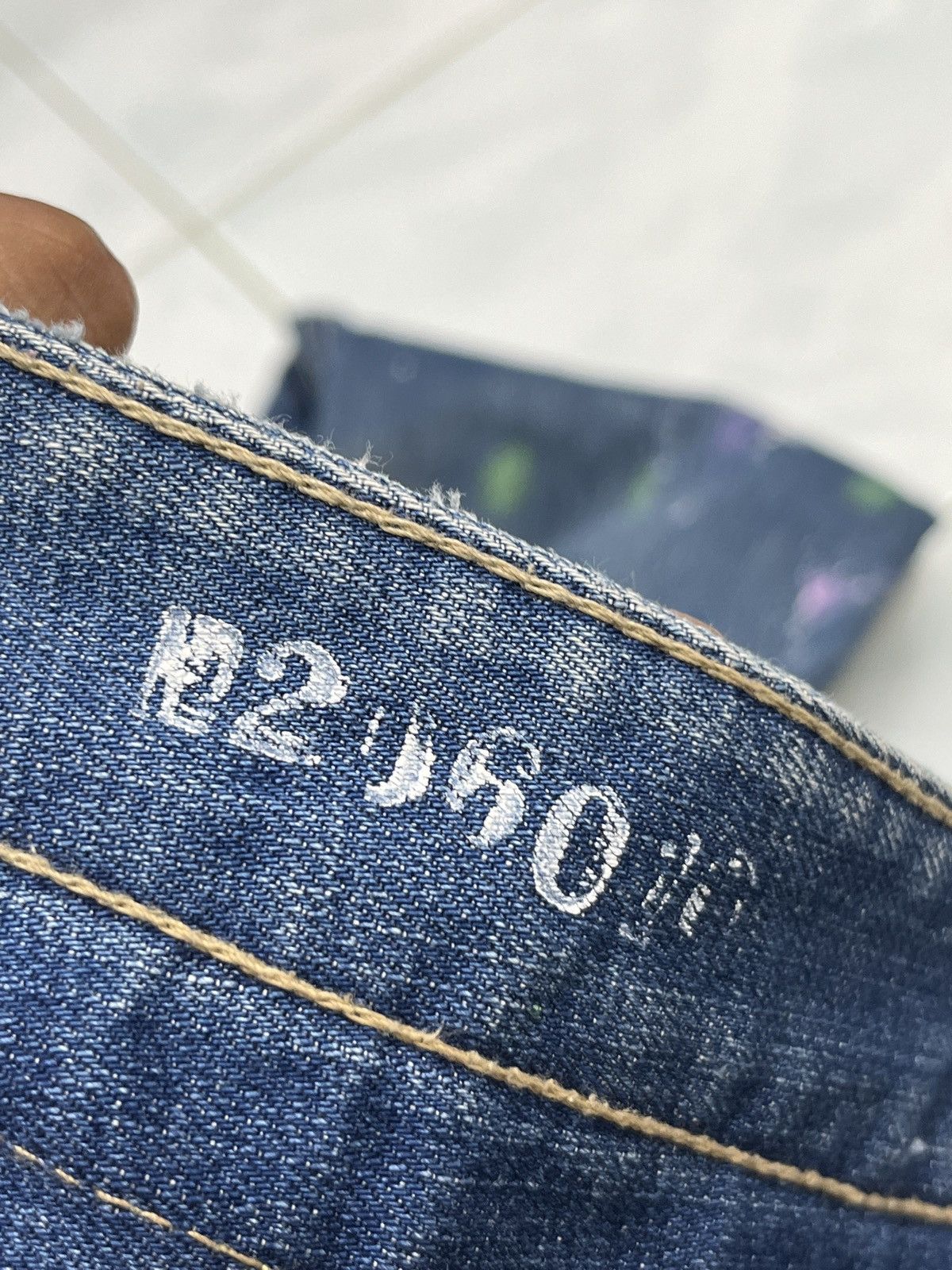 Japanese Brand 🔥🔥🔥ARCHIVE LUXY SPLATTER PAINT DENIM Size US 33 - 17 Thumbnail