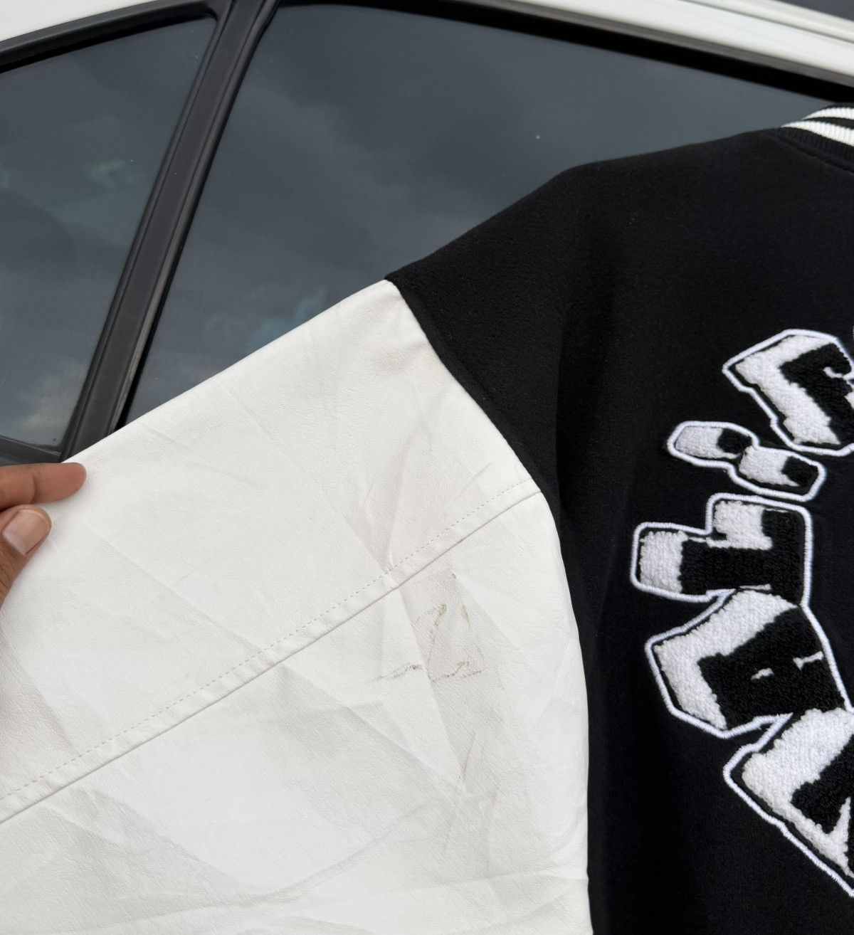 In The Attic A.T.C In The Attic Homme Melton Stadium Varsity Jacket Size US M / EU 48-50 / 2 - 12 Thumbnail