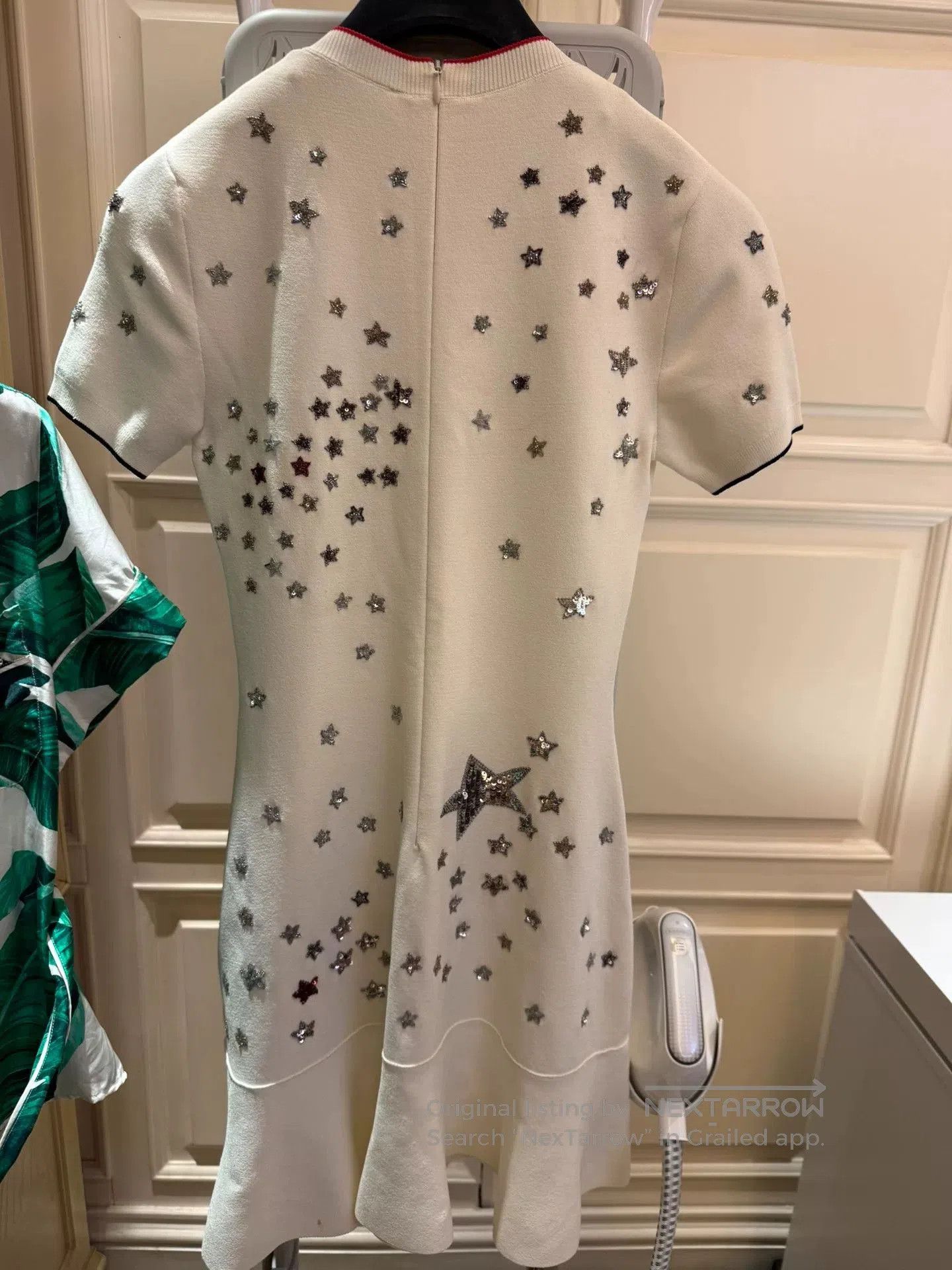 Valentino Beige Knit Star Dress.