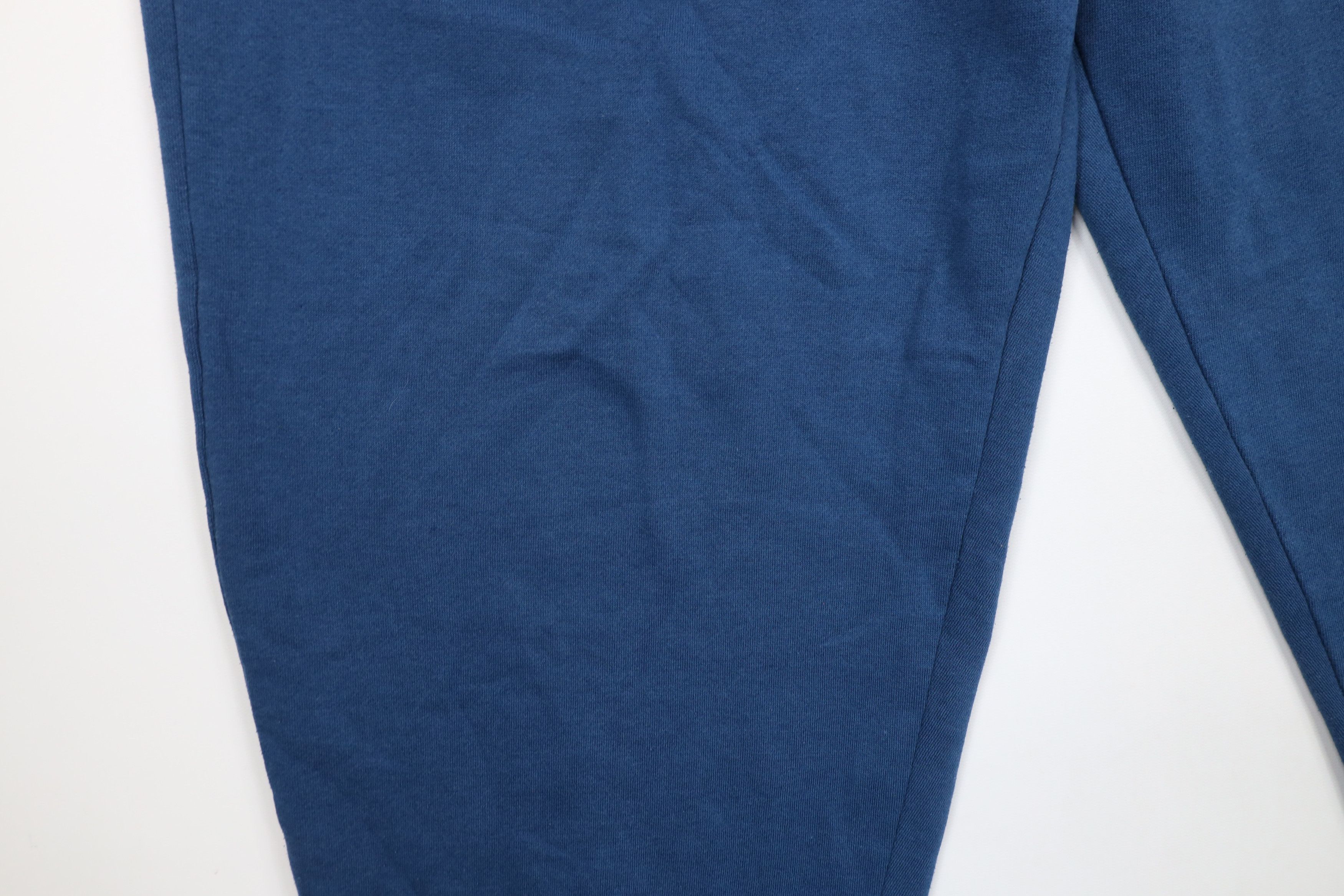 Vintage Vintage 90s Streetwear Blank Cuffed Sweatpants Joggers Blue Size US 36 / EU 52 - 5 Thumbnail