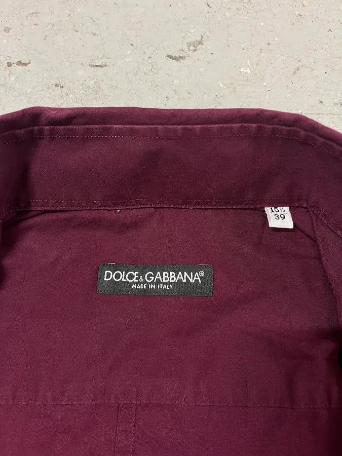 Dolce & Gabbana 2000s Dolce & Gabbana Burgundy Buttoned Up Shirt Size US S / EU 44-46 / 1 - 7 Thumbnail