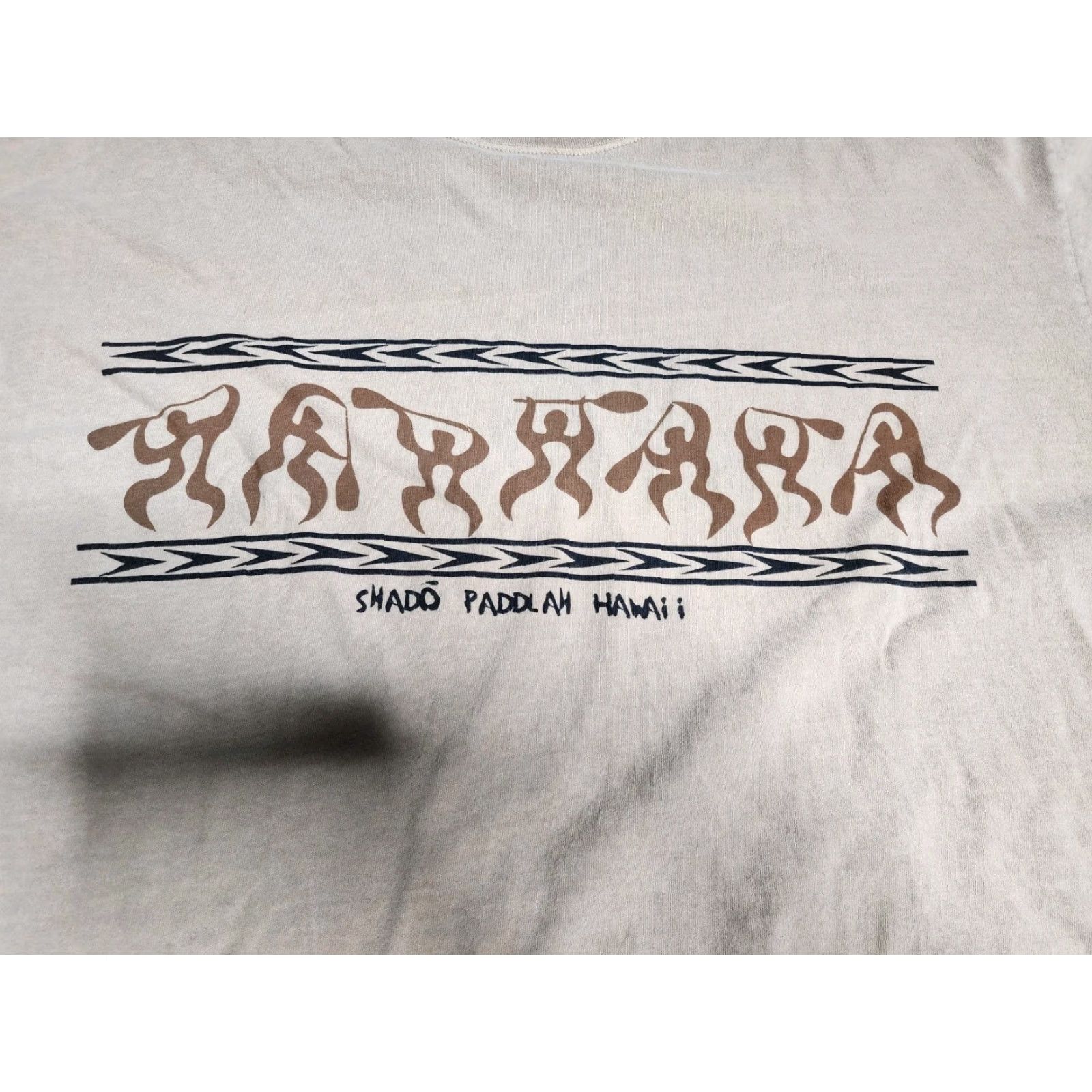 Vintage VINTAGE Crazy Shirts Hawaii Coffee Dyed Short Sleeve T Shirt 1990s Men's 2XL Beige Cotton Distressed Size US XXL / EU 58 / 5 - 4 Thumbnail