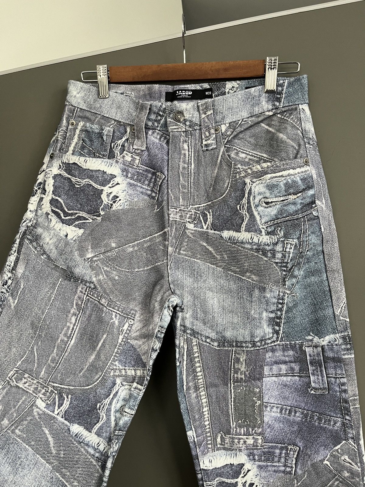 Jaded London Jaded London Denim Print Skaters Pants Size US 28 / EU 44 - 8 Thumbnail