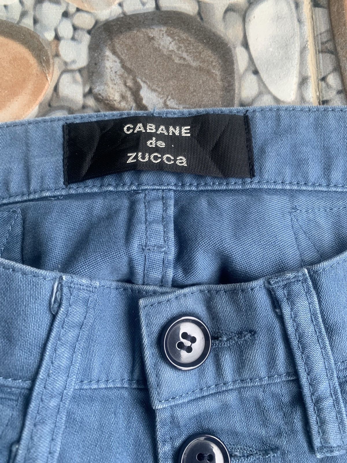 CABANE de ZUCCa × Issey Miyake × Vintage Cabane de Zucca Asymmetrical Button Pants Size US 30 / EU 46 - 7 Thumbnail